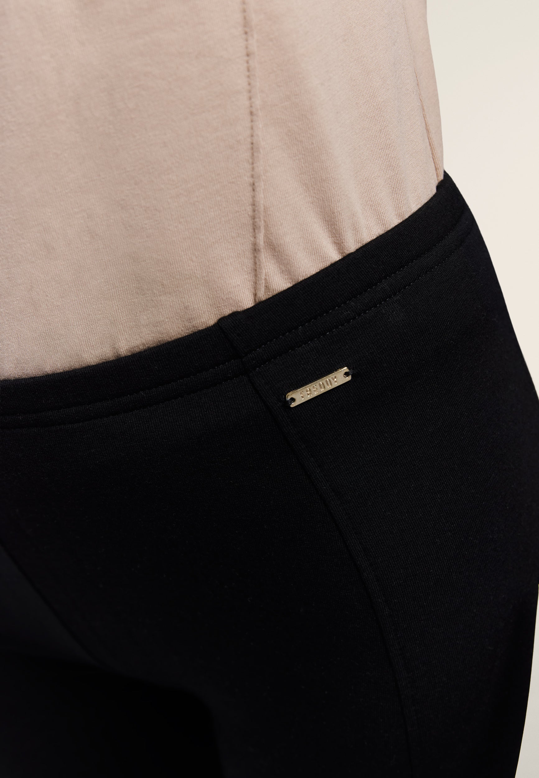 freddy-pantalon-slim-wide-leg-felpa-modal-femme image 4