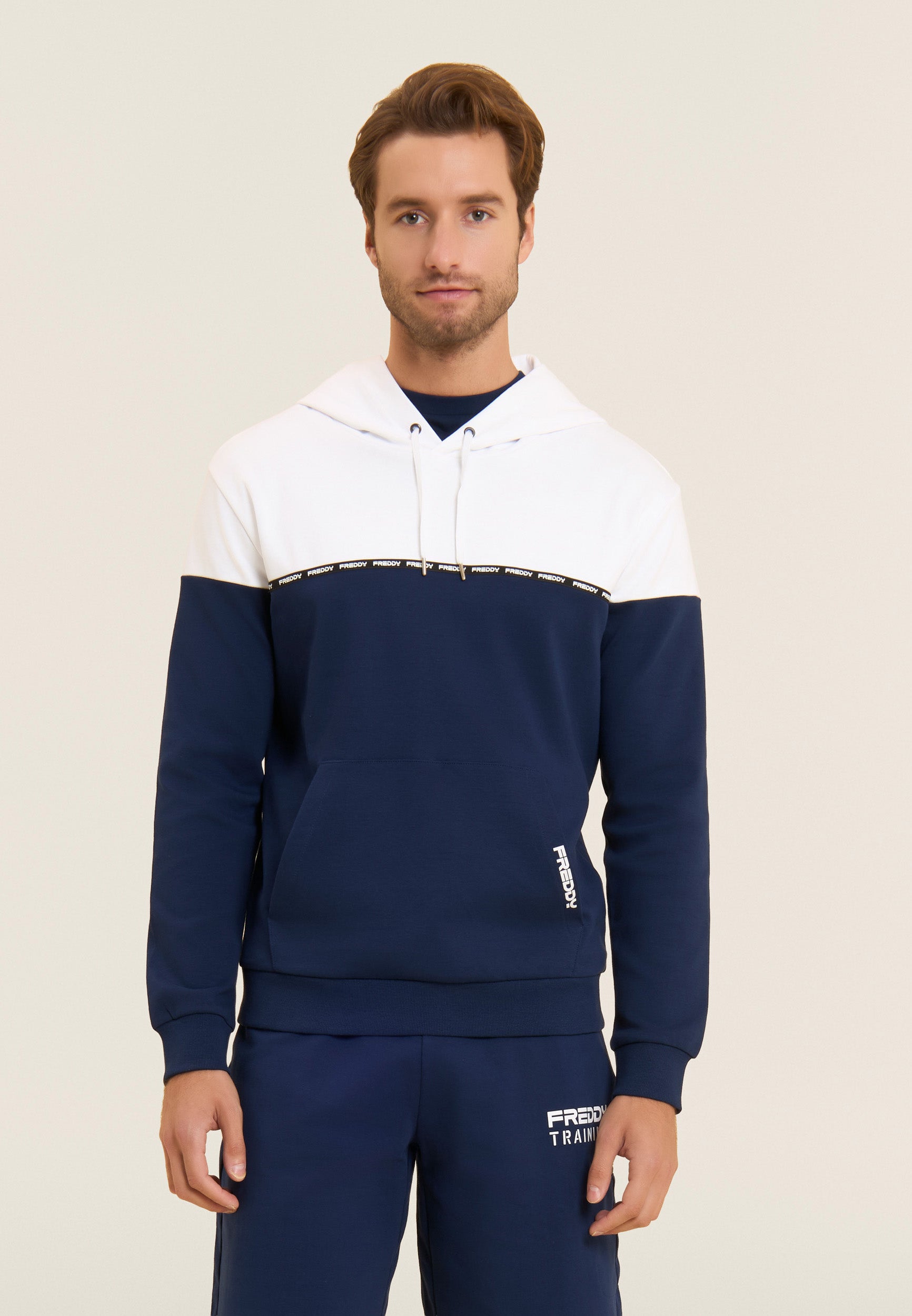 freddy-sweat-capuche-colour-block-100-coton-interlock image 1