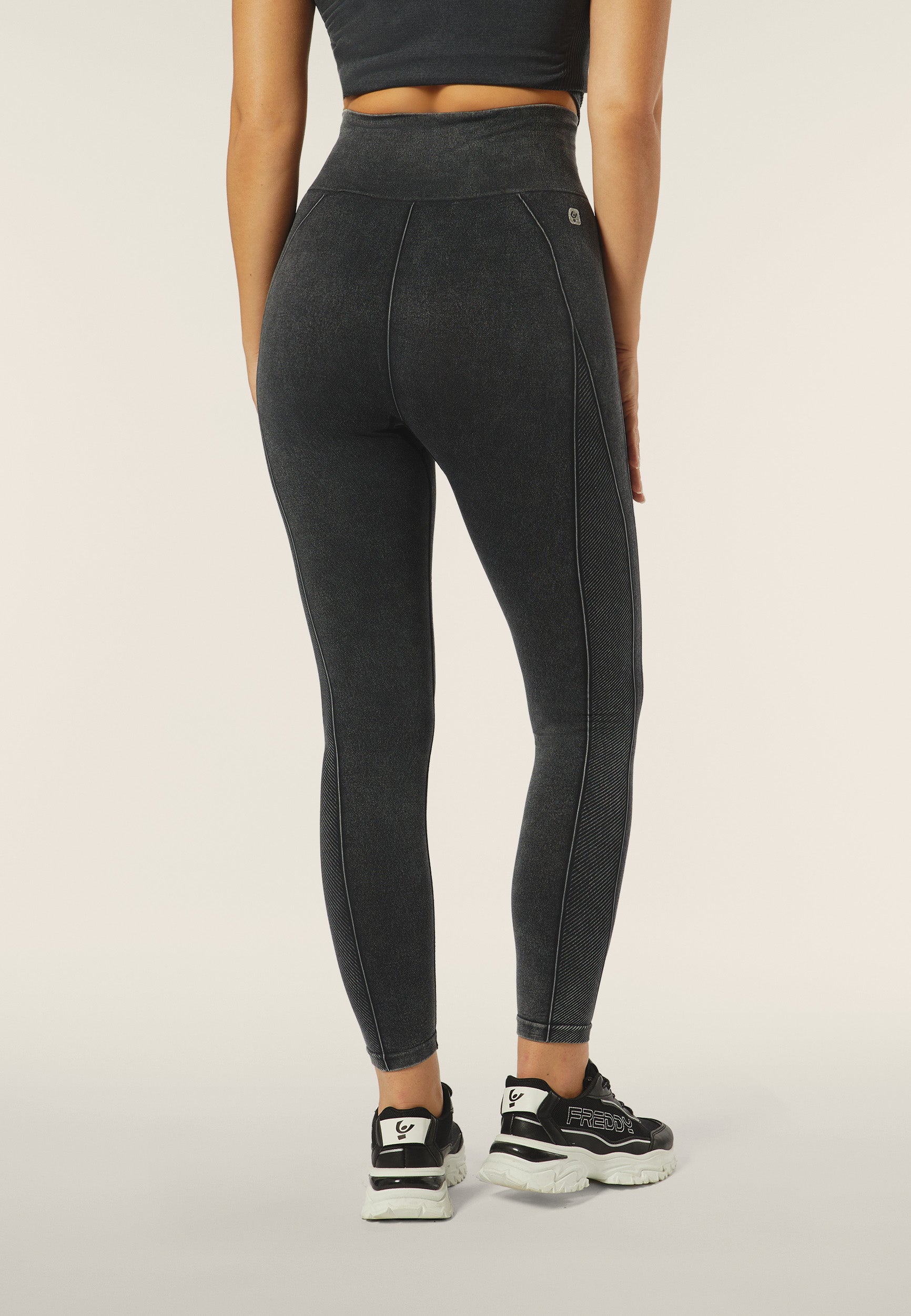 freddy-legging-seamless-effet-denim-taille-haute-7-8-femme image 3