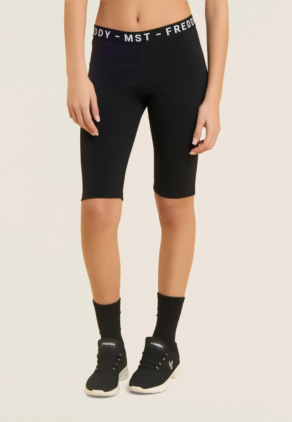 freddy-legging-biker-femme-freddy-mst-bande-lastique-logot-e image 1