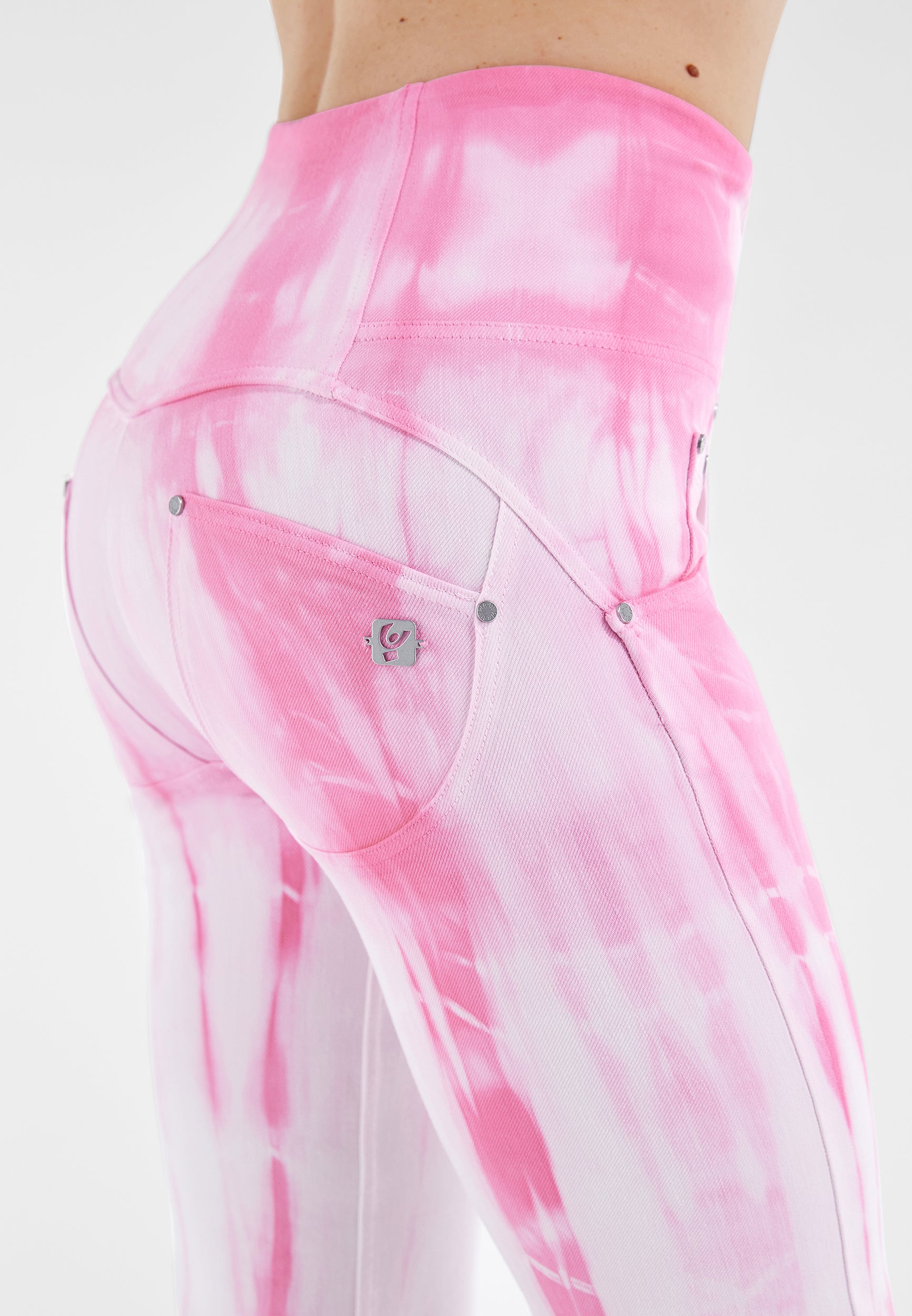 freddy-wr-up-pantalon-push-up-cropped-wide-gabardine-tie-dye image 3