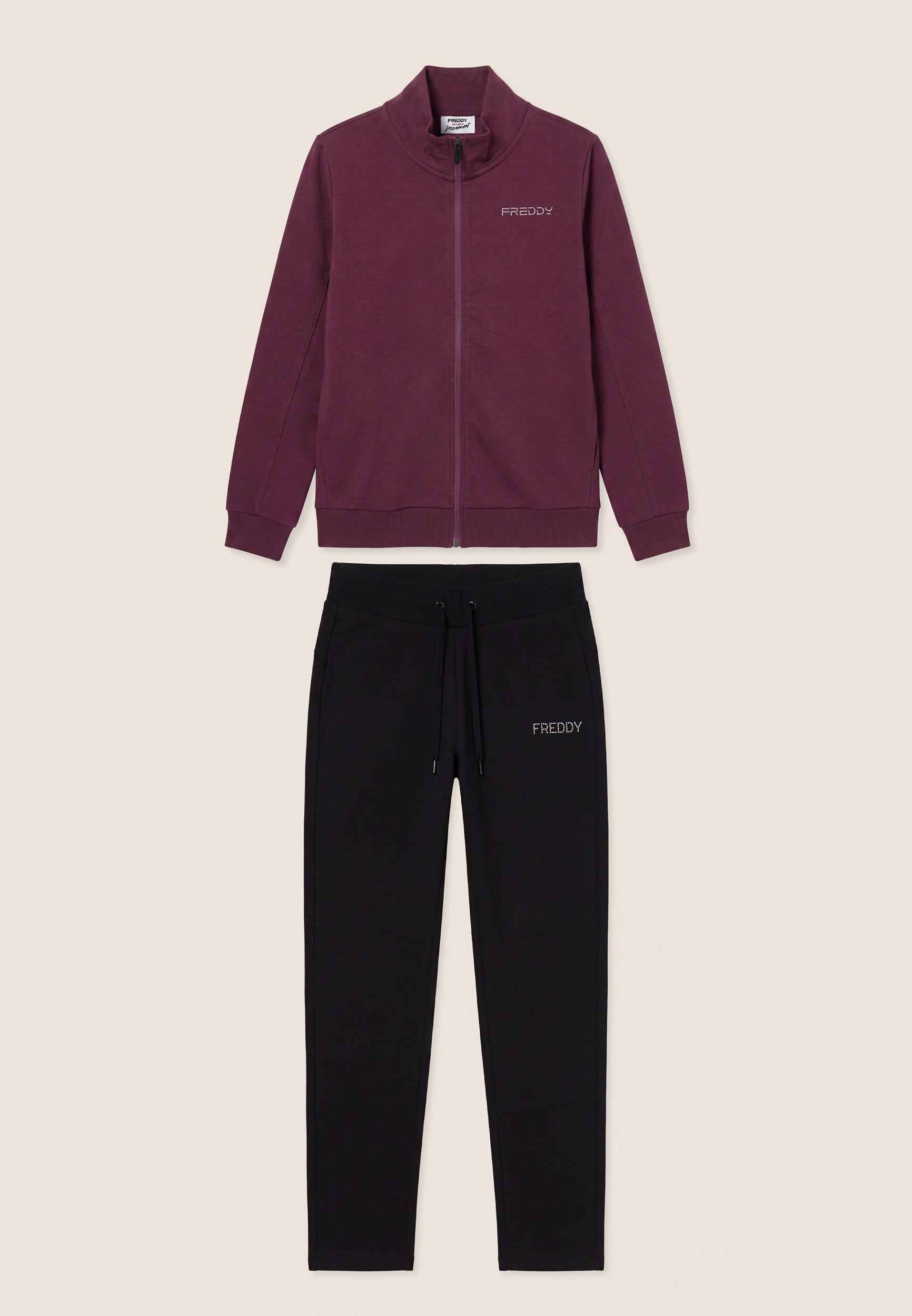 freddy-tuta-sportiva-donna-zip-col-haut-logos-perles image 4