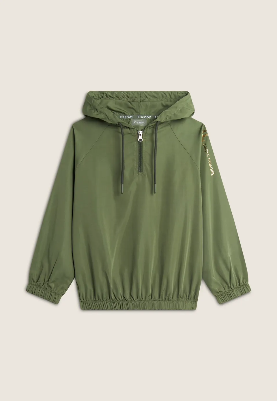 freddy-veste-softshell-fille-capuche-demi-zip image 1