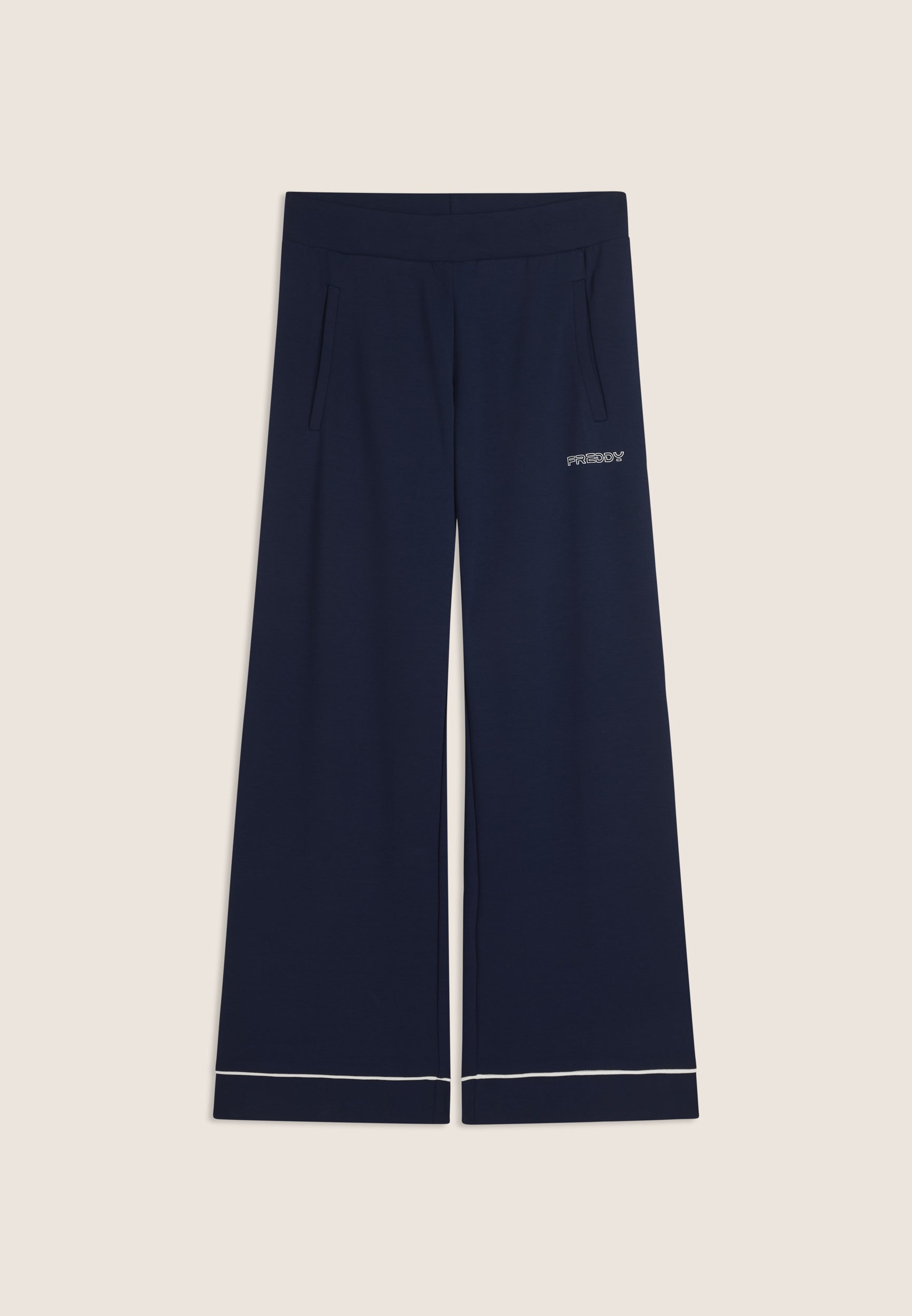freddy-pantalon-sport-femme-wide-leg-cropped-poches image 8