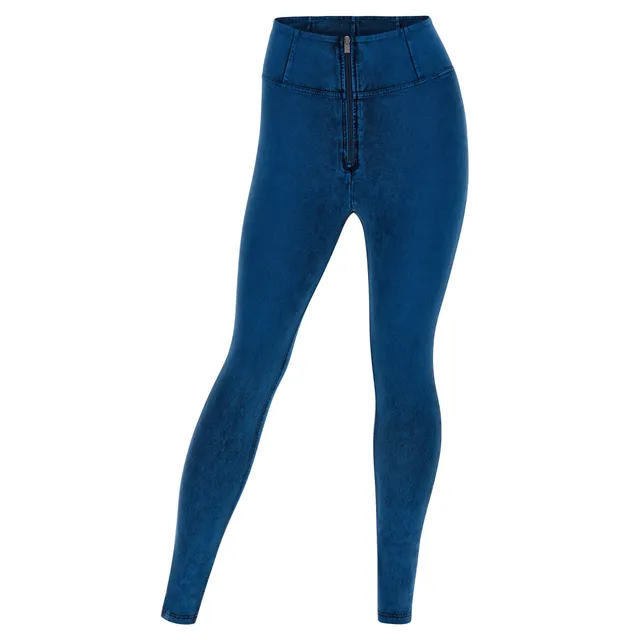 freddy-wr-up-curvy-jeggings-push-up-taille-haute-effet-denim-bleu image 1