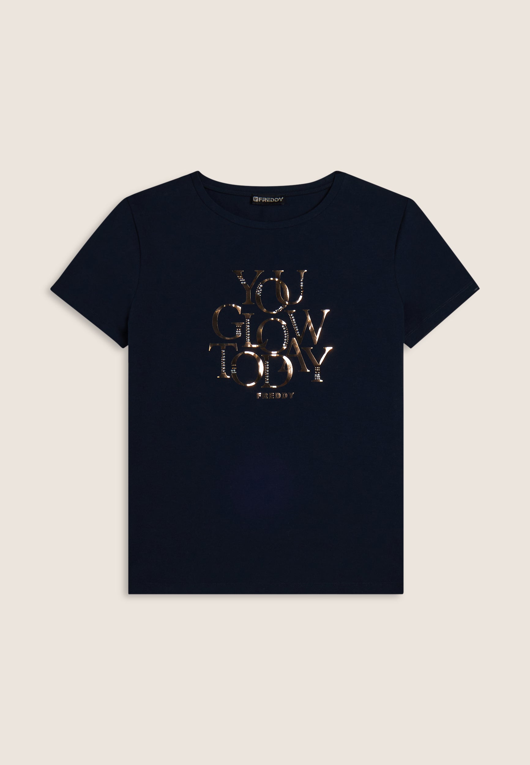 freddy-t-shirt-you-glow-today-strass-dor-s image 7