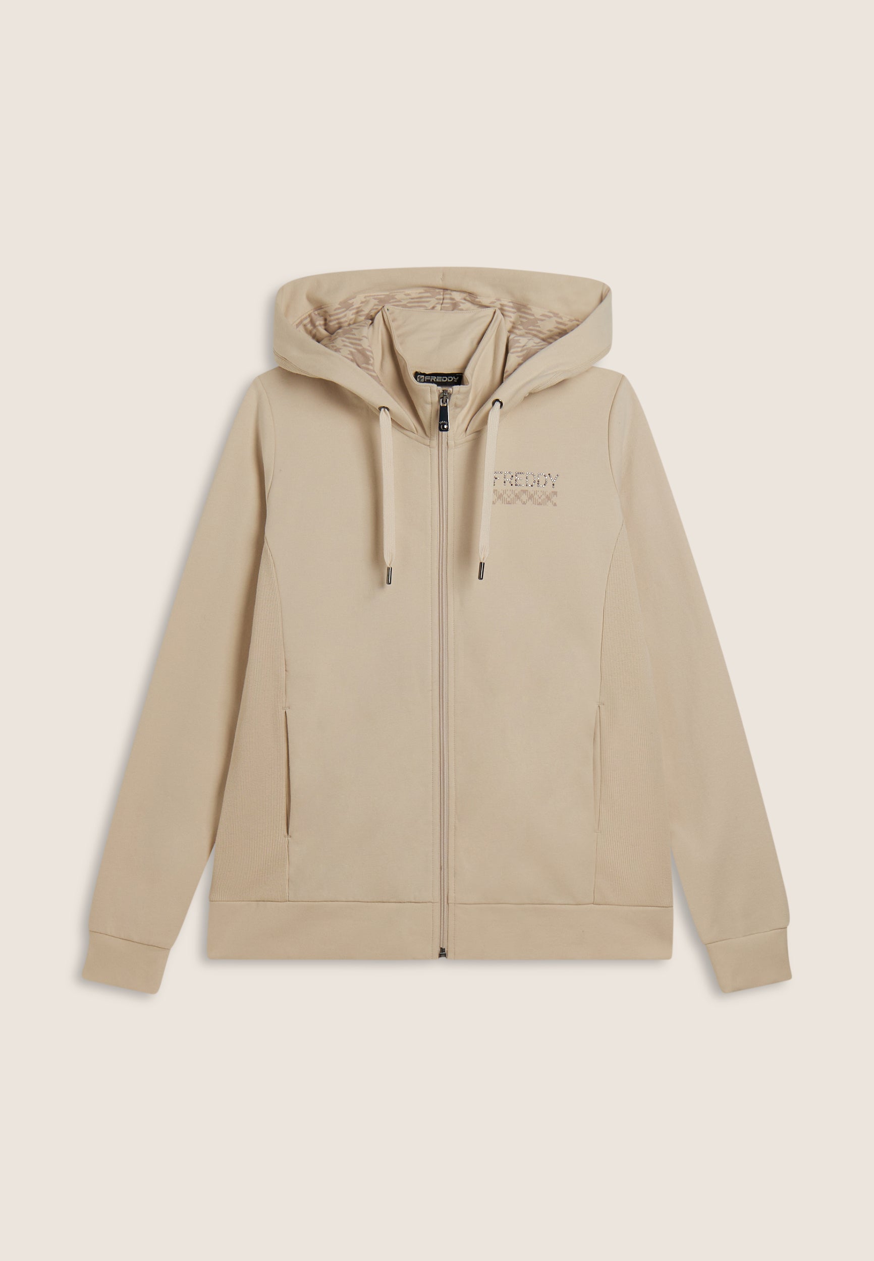 freddy-felpa-full-zip-capuche-col-haut-costina-logo-clous image 5
