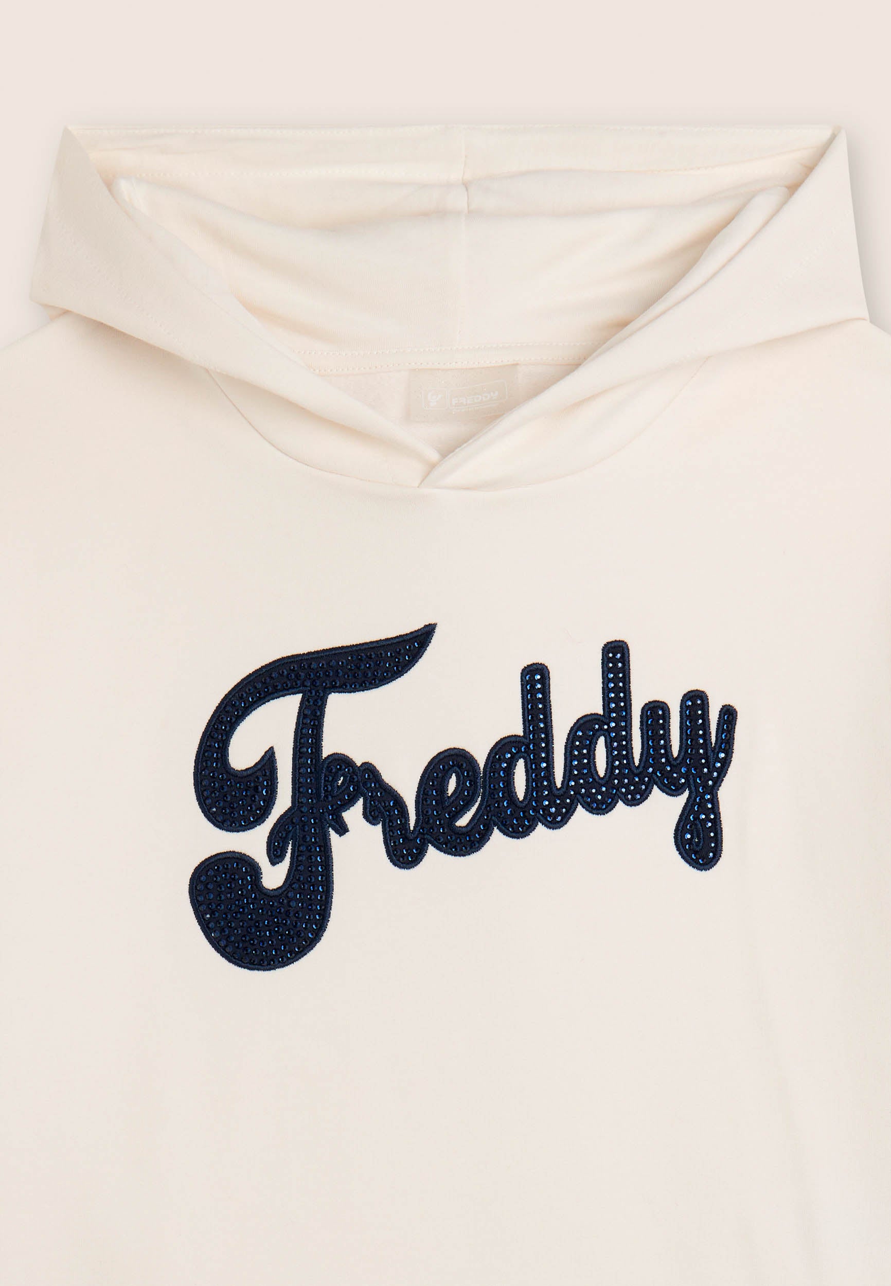 freddy-sweat-enfant-fille-capuche-logo-freddy-strass image 3