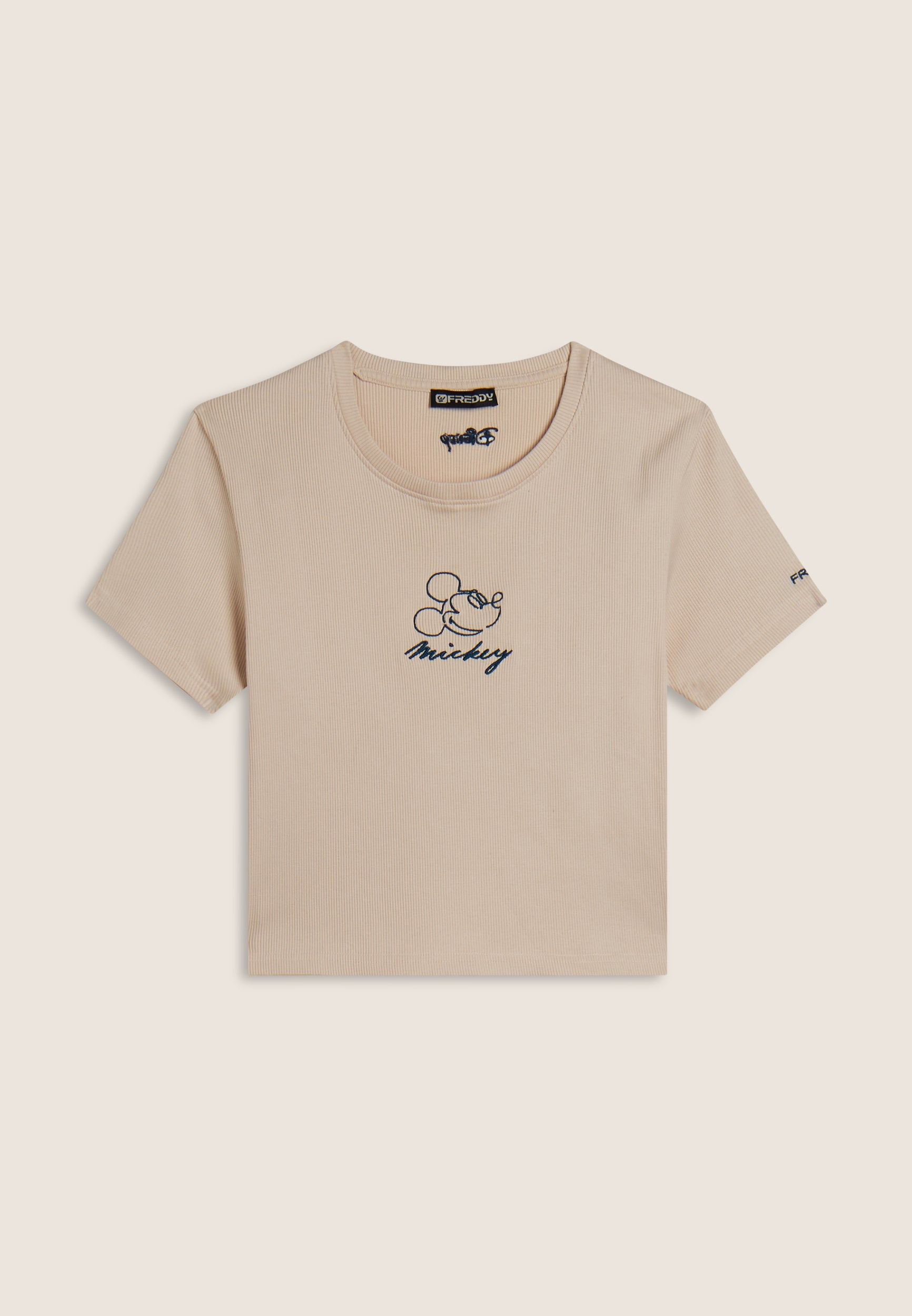 freddy-t-shirt-cropped-femme-c-tel-broderie-disney-acid-wash image 8