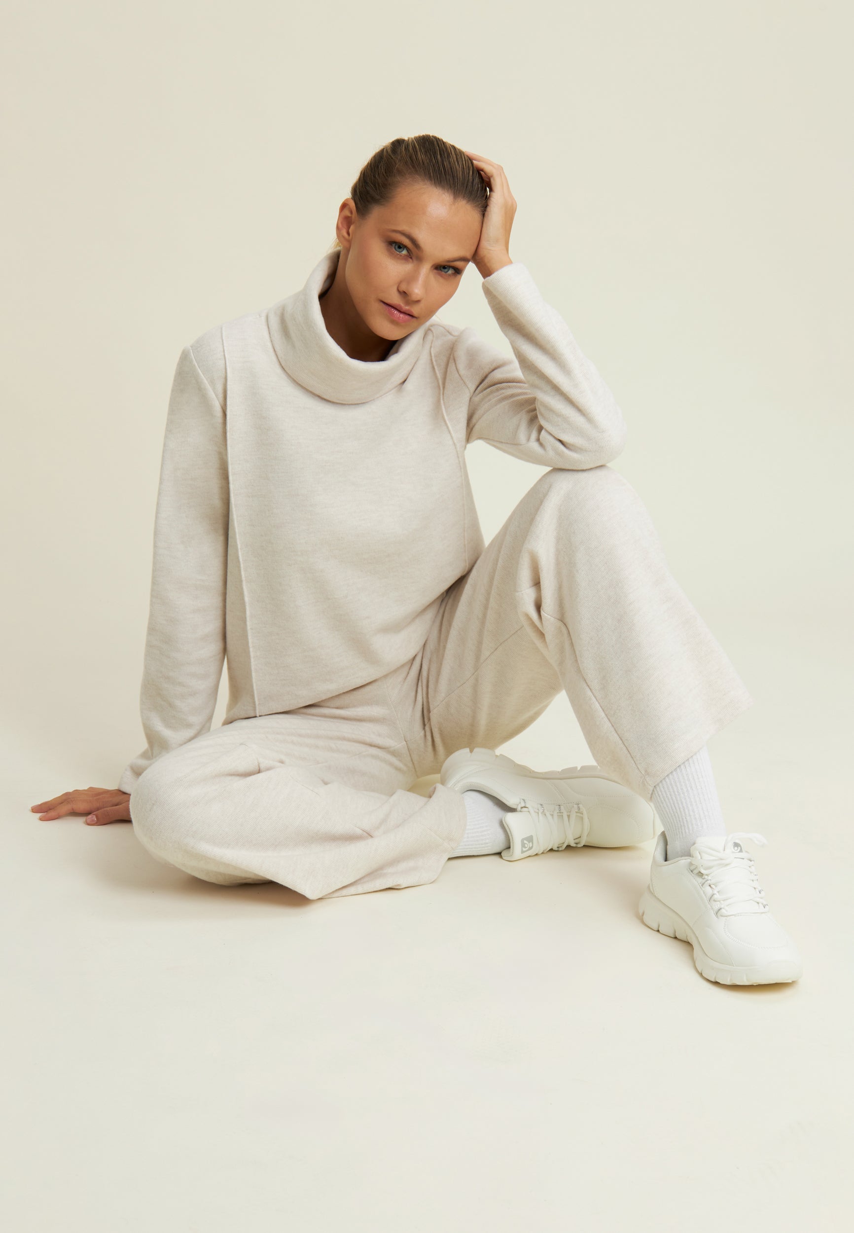 freddy-pantalon-femme-wide-leg-effet-tricot image 2