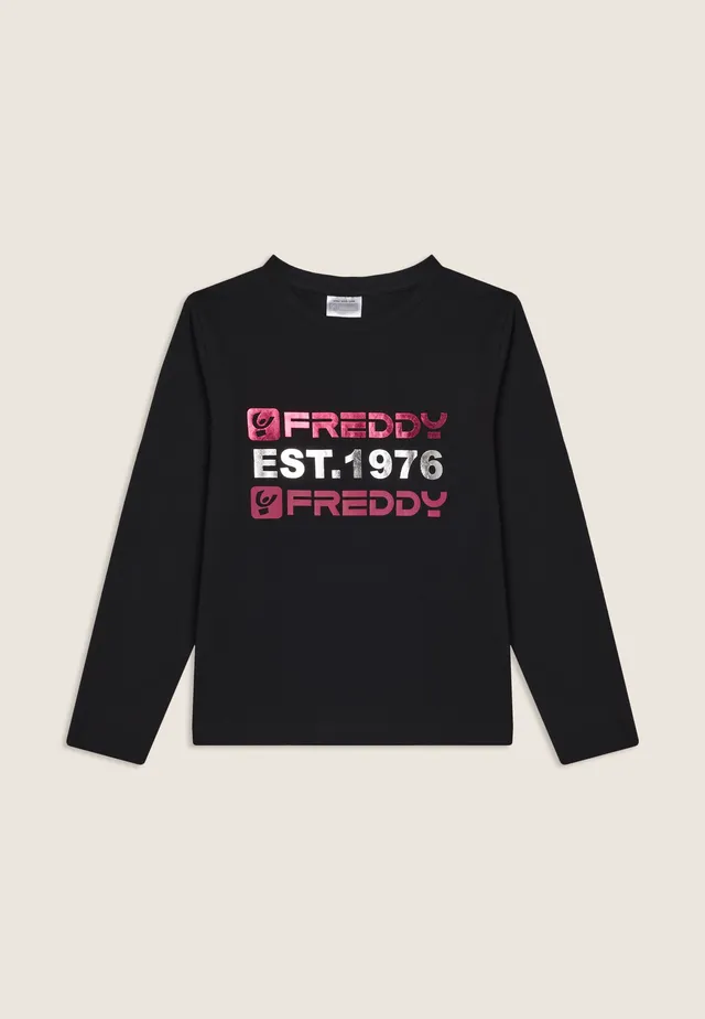 freddy-t-shirt-junior-manches-longues-est-1976-m-tallis-coton-stretch image 1