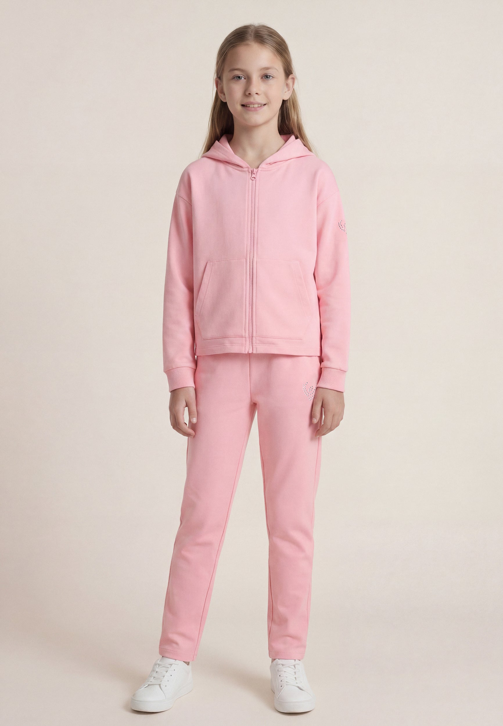 freddy-jogging-fille-french-terry-regular-logo-strass image 2