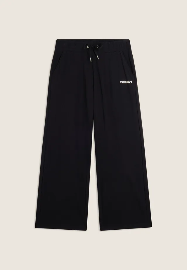 freddy-pantalon-cropped-comfort-fit-jambe-droite-heavy-jersey-coton-stretch image 1