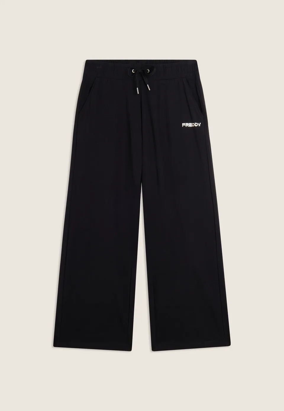 freddy-pantalon-cropped-comfort-fit-jambe-droite-heavy-jersey-coton-stretch image 1