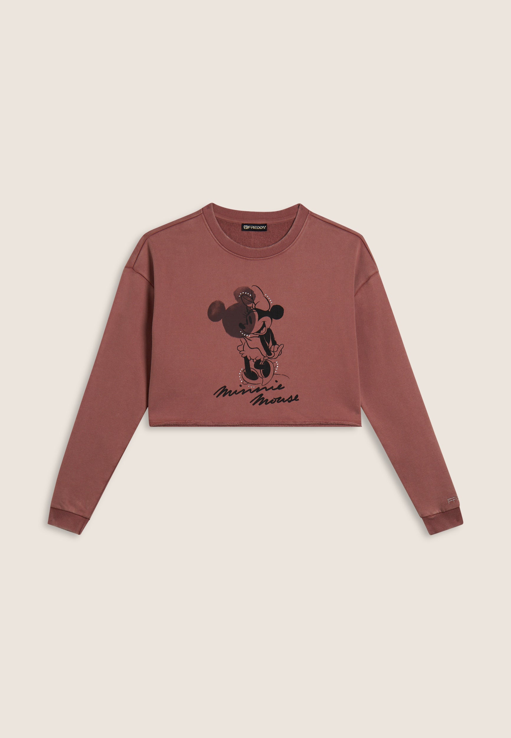 freddy-felpa-cropped-disney-sweat-femme-minnie-mickey-strass image 5