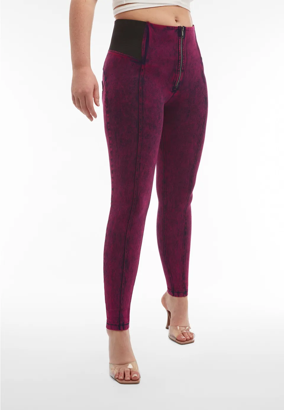 freddy-wr-up-jeggings-push-up-taille-haute-effet-marble image 1