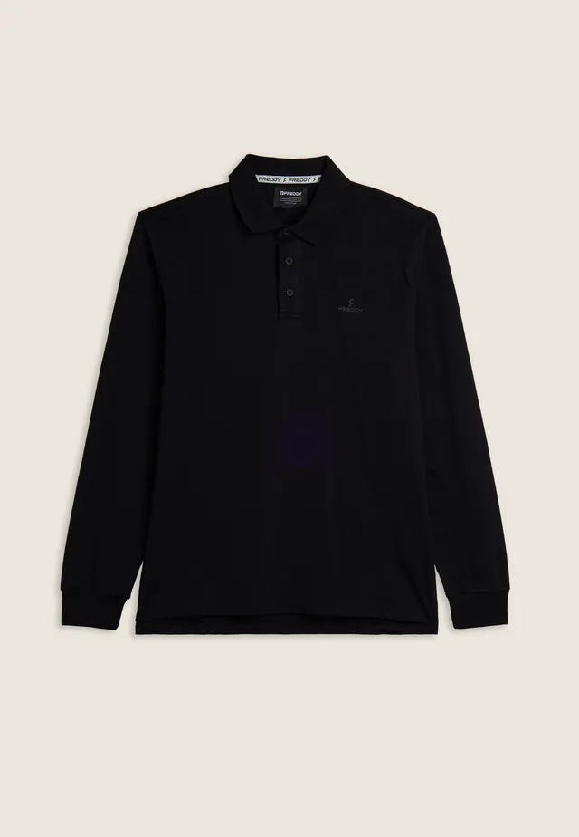freddy-polo-manches-longues-coton-classique-femme image 1