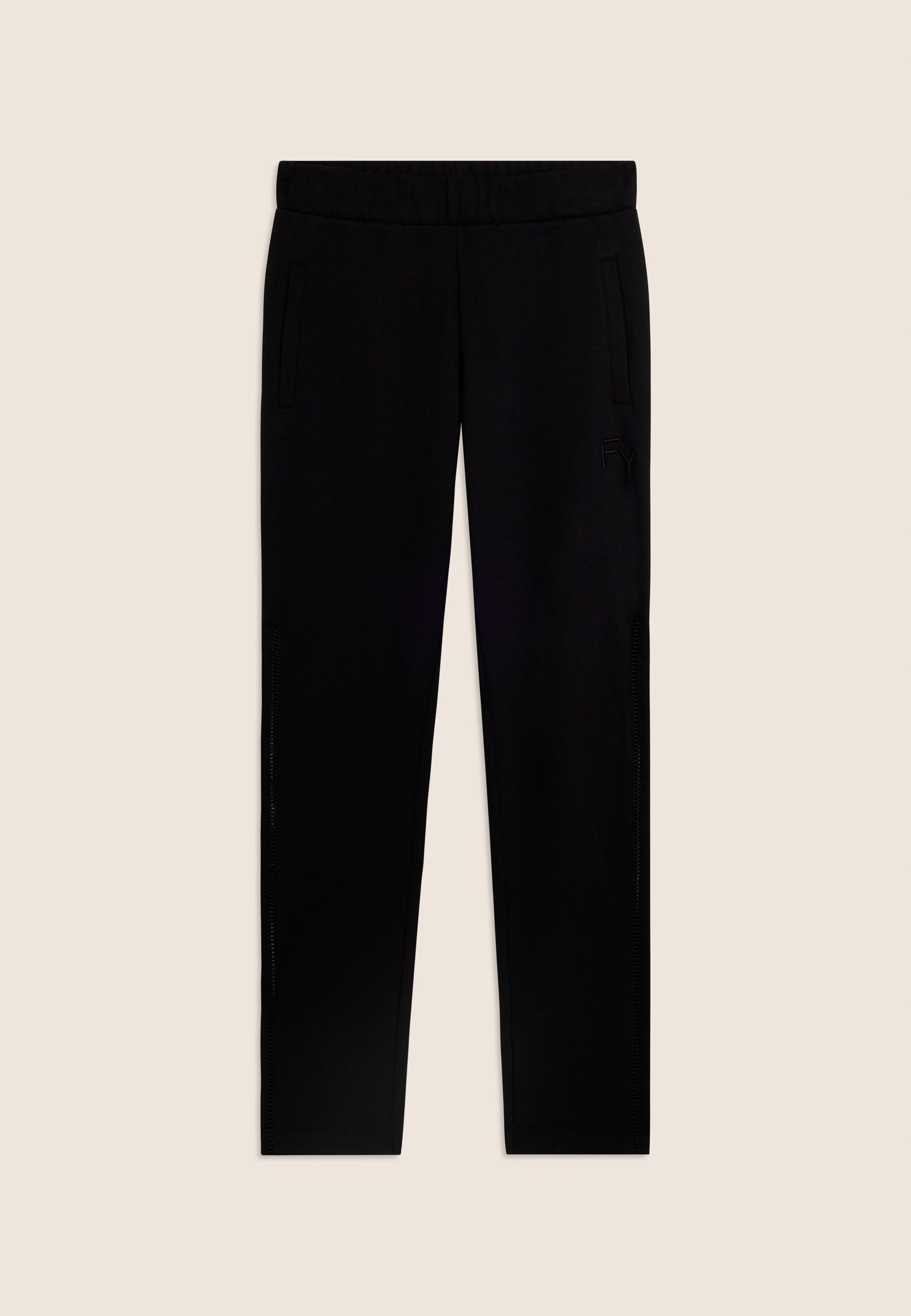 freddy-pantalon-sport-droit-homme-french-terry-broderie-ajour-e image 5