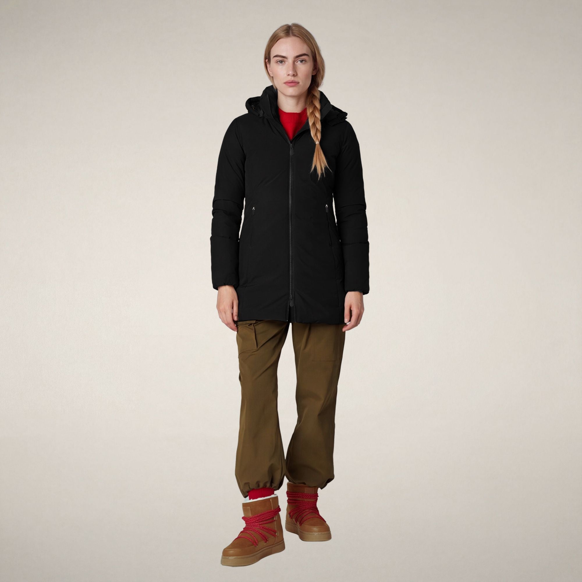 save-the-duck-rachel-parka-femme-noire-recycl-e image 1