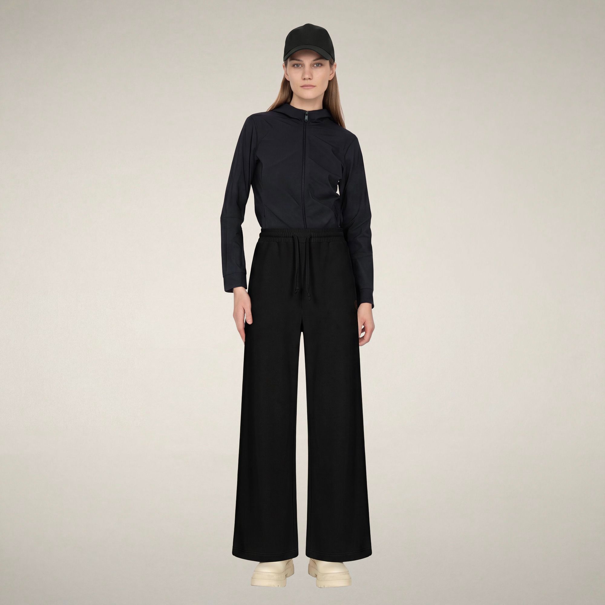 save-the-duck-izumi-pantalon-femme-noir-d-contract image 1