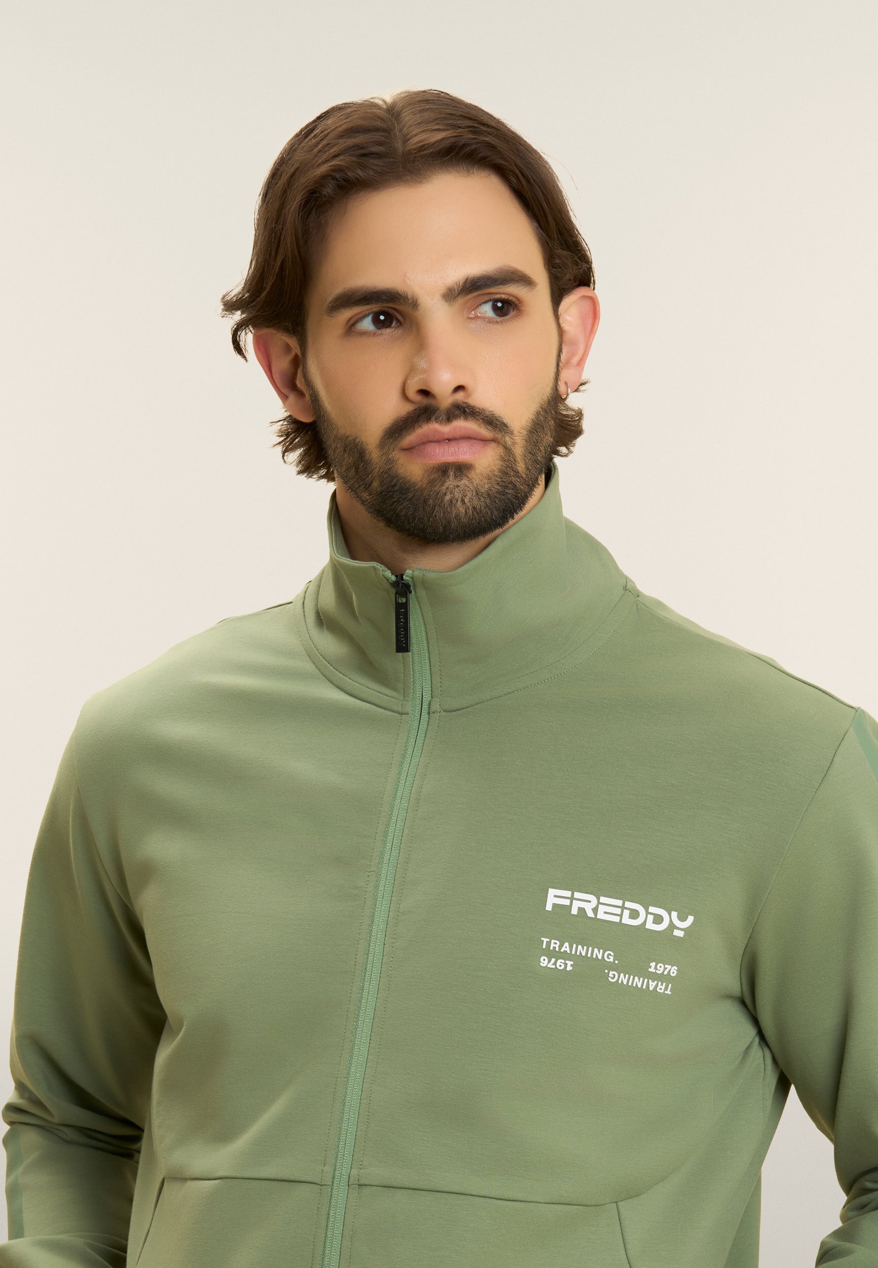 freddy-sweat-homme-full-zip-capuche-ton-sur-ton image 5