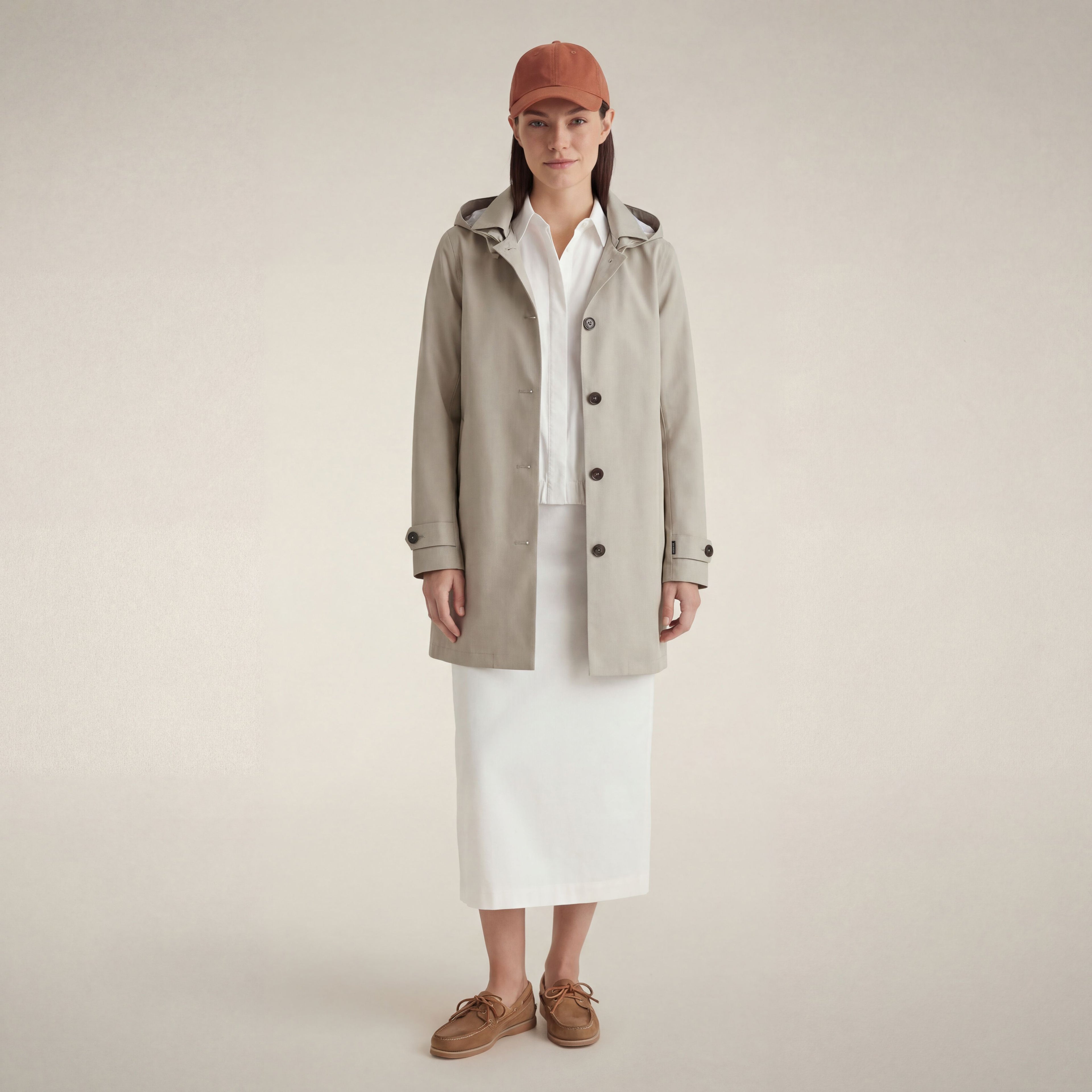 save-the-duck-april-imperm-able-femme-beige-clair image 1