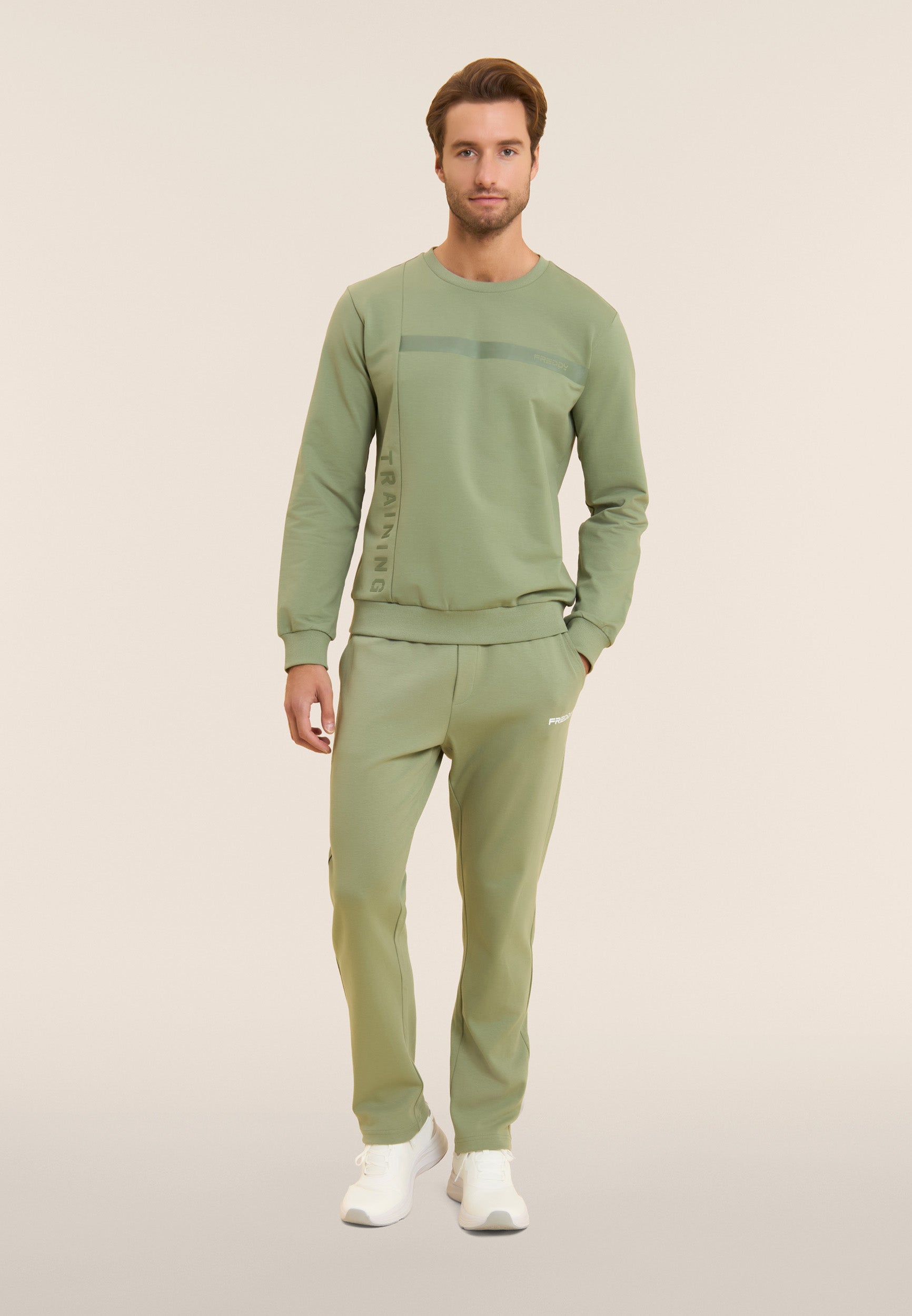 freddy-sweat-homme-training-baby-french-terry-ton-sur-ton image 2