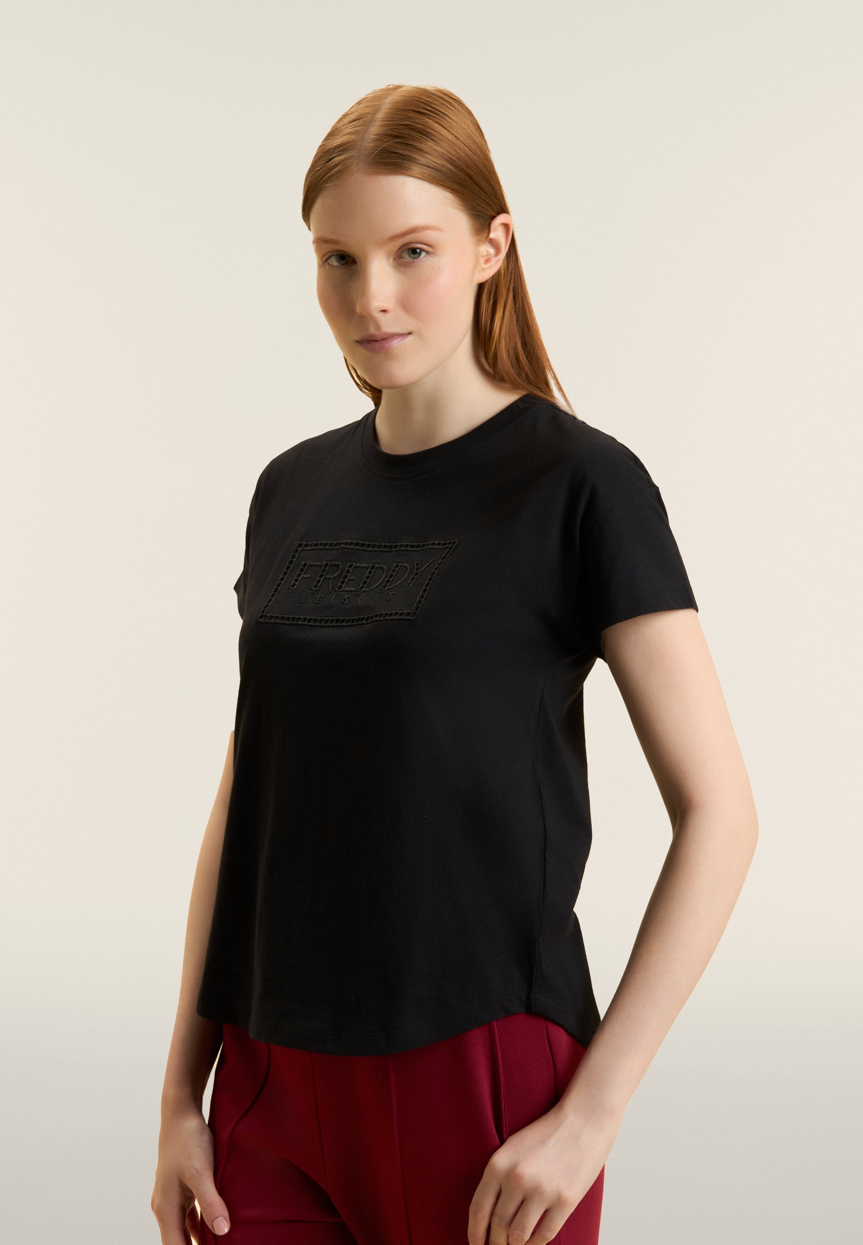 freddy-t-shirt-manches-ailettes-logo-brod-coton image 4