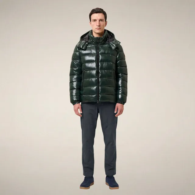 save-the-duck-florian-doudoune-homme-verde-nori-laqu image 1