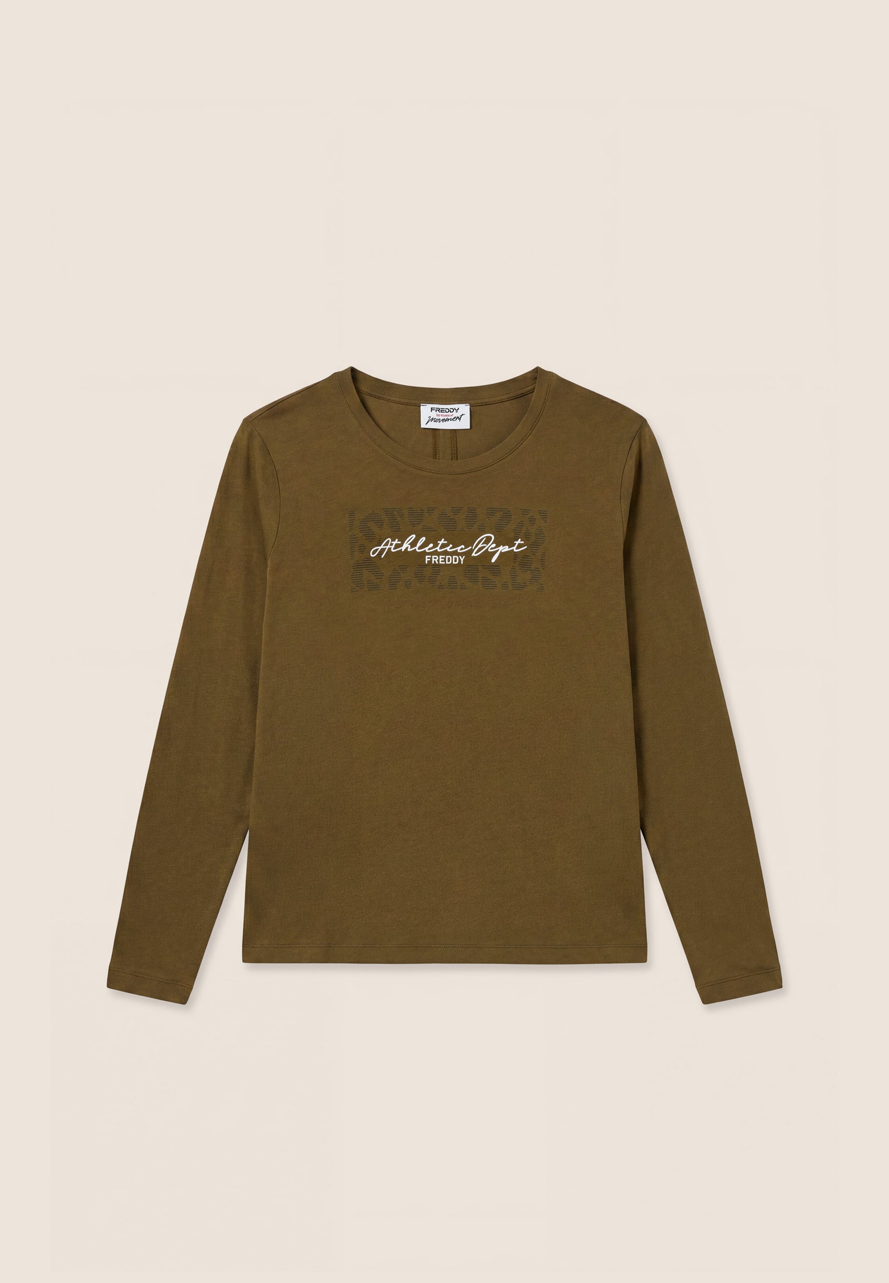 freddy-t-shirt-femme-manches-longues-coton-dos-fendu image 5