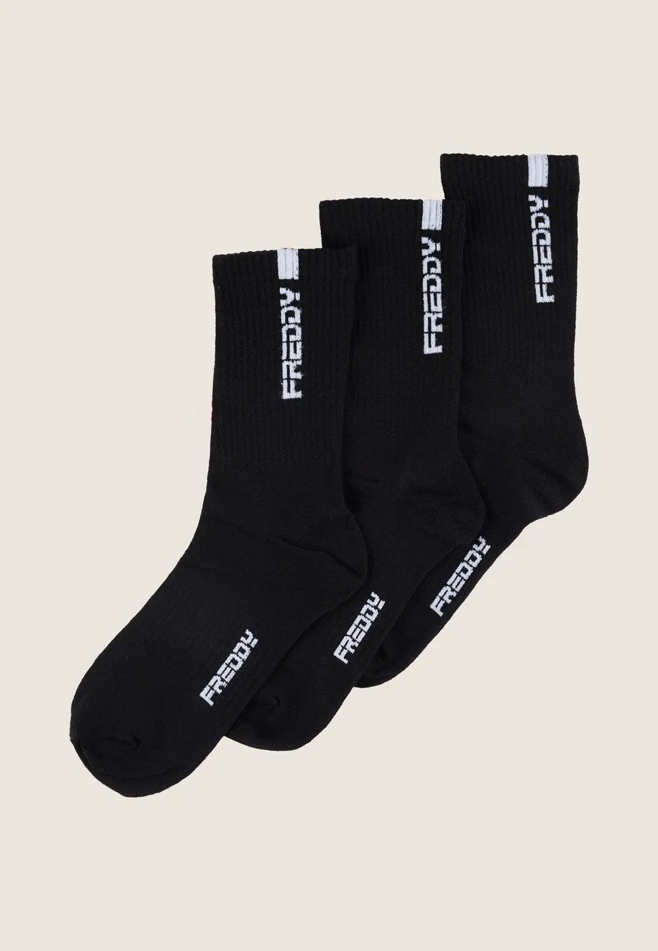 freddy-chaussettes-sport-mi-hautes-logo-pack-3-paires image 1