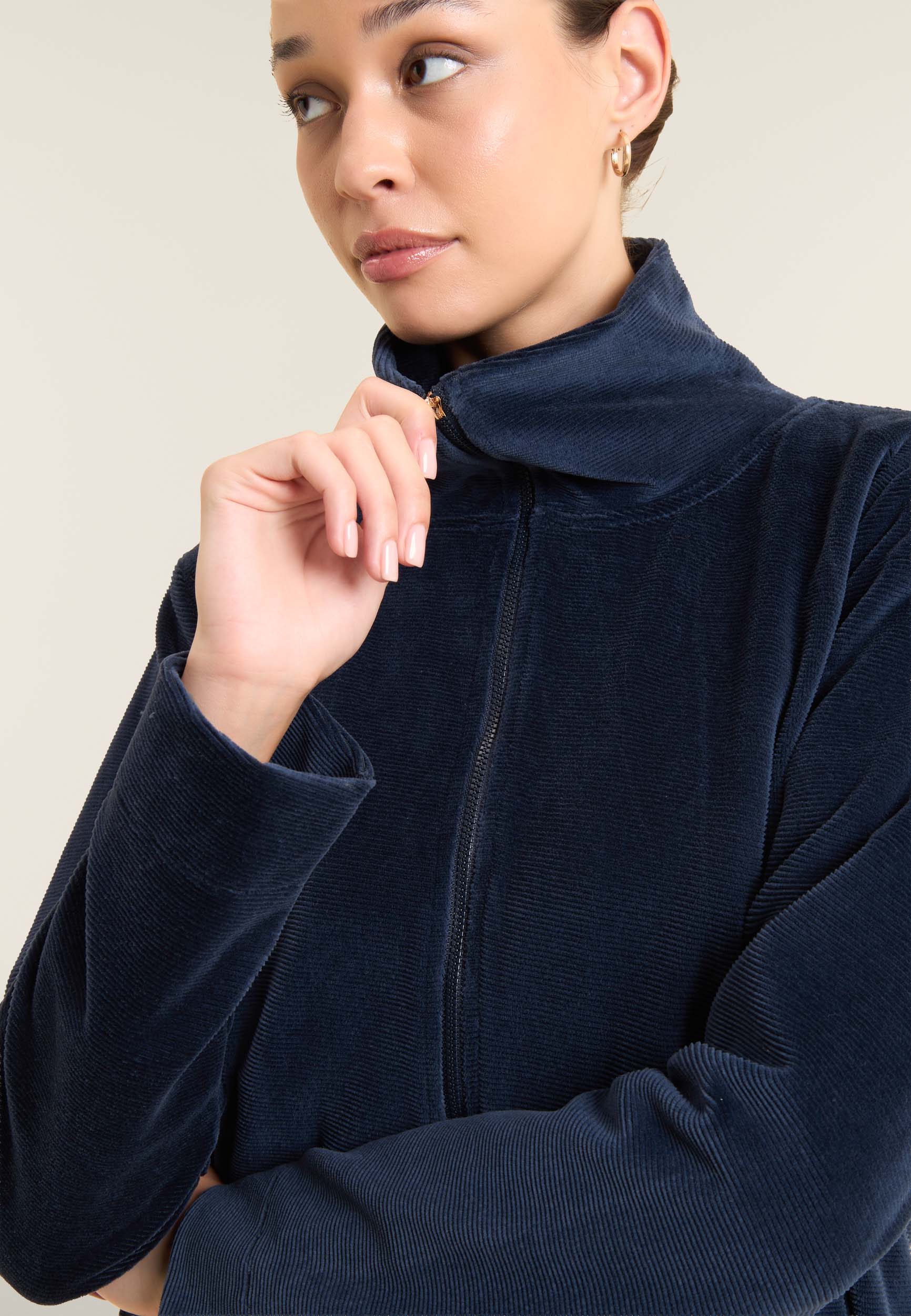 freddy-sweat-cropped-chenille-zip-col-montant image 4