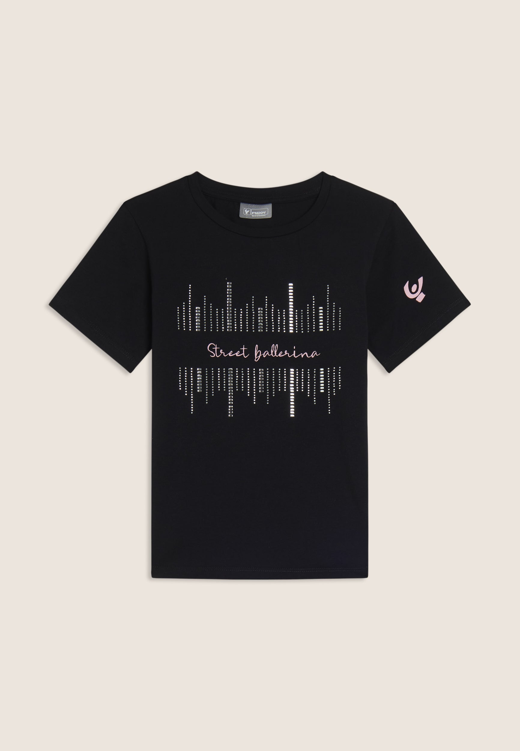 freddy-t-shirt-fille-street-ballerina-strass-jersey image 8