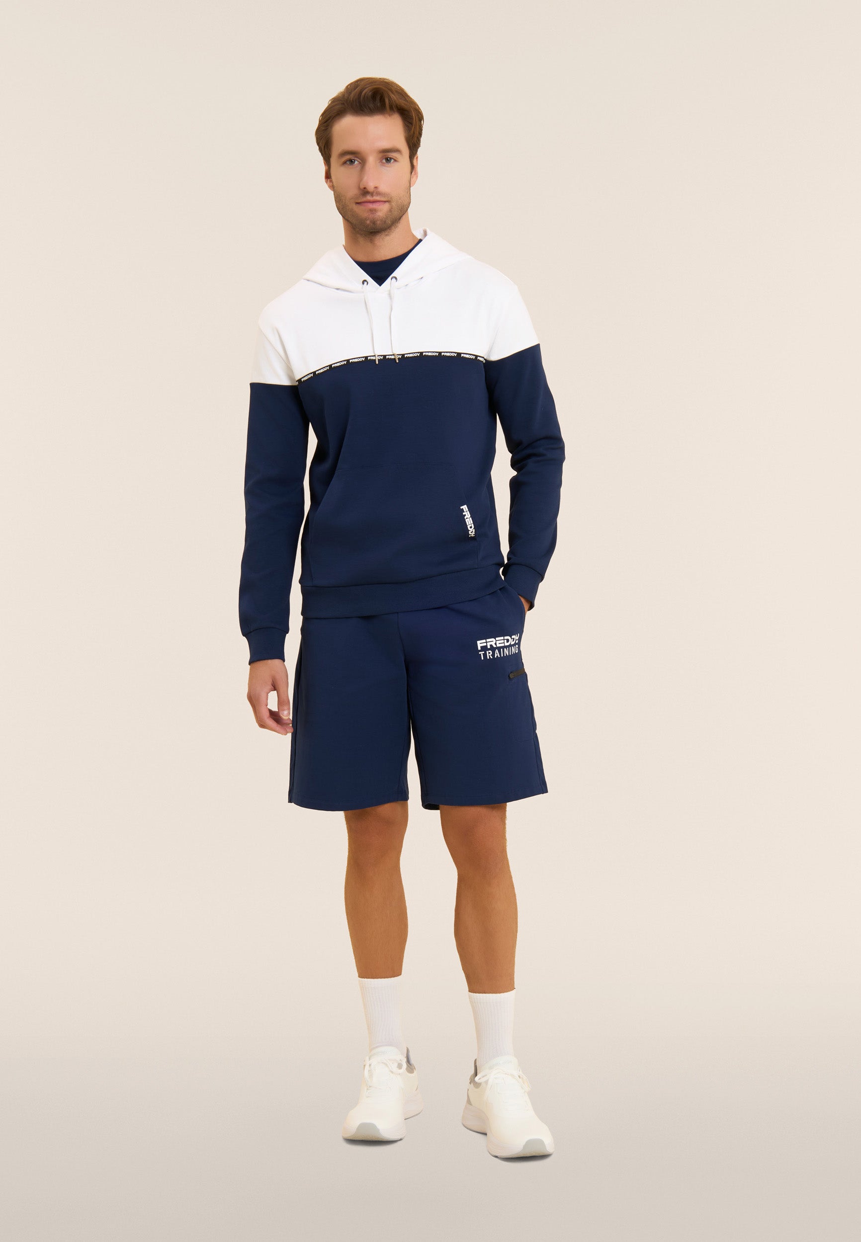 freddy-sweat-capuche-colour-block-100-coton-interlock image 2