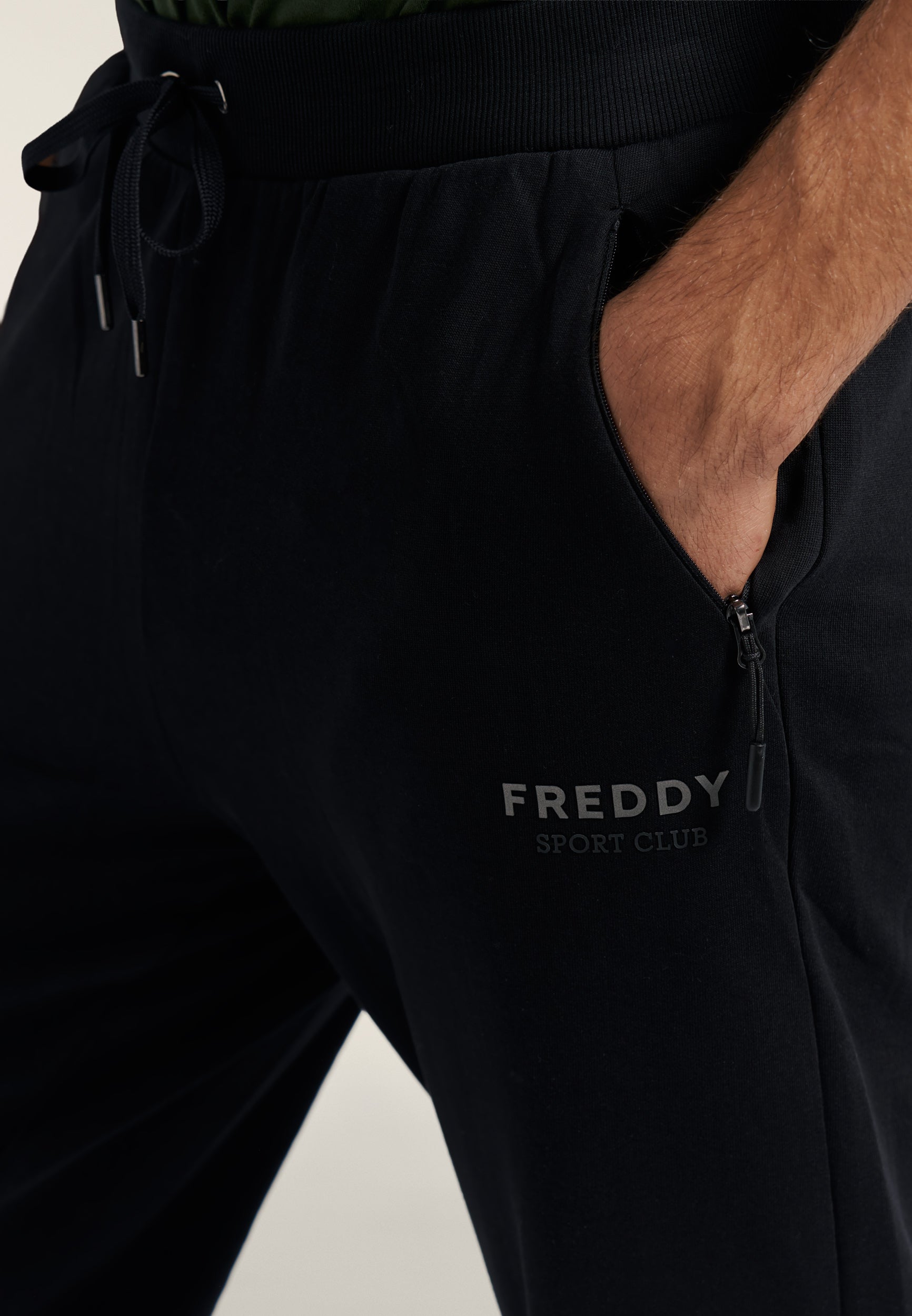 freddy-pantalon-jogging-homme-felpa-coton-avec-poches-zipp-es image 4
