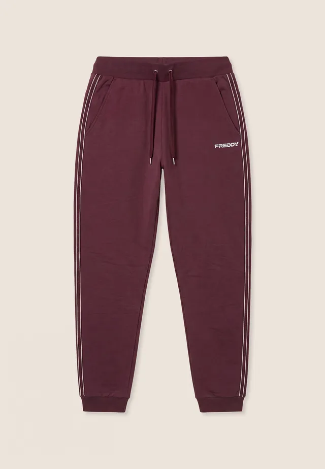 freddy-jogger-femme-bandes-perl-es-fond-poignet image 1