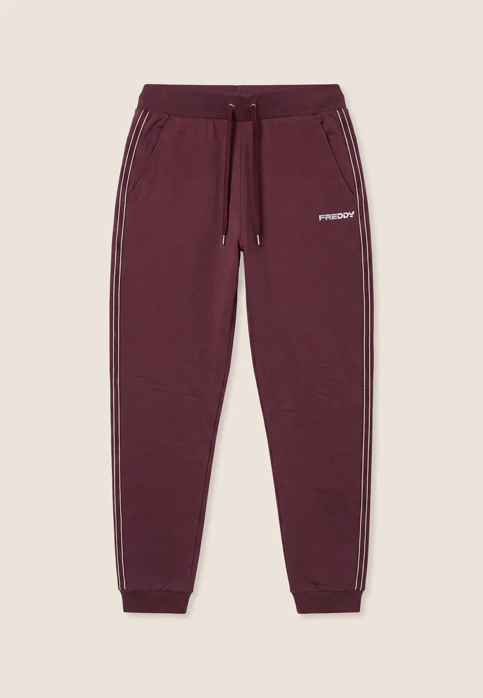 freddy-jogger-femme-bandes-perl-es-fond-poignet image 1