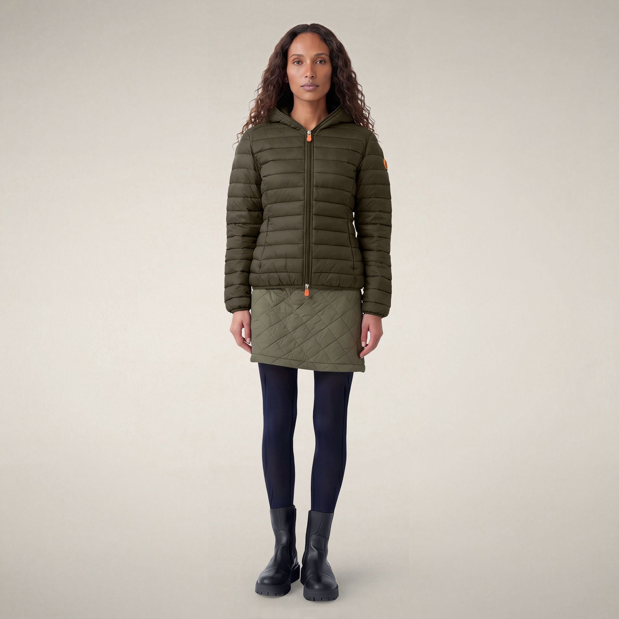 save-the-duck-daisy-doudoune-femme-vert-terra image 1
