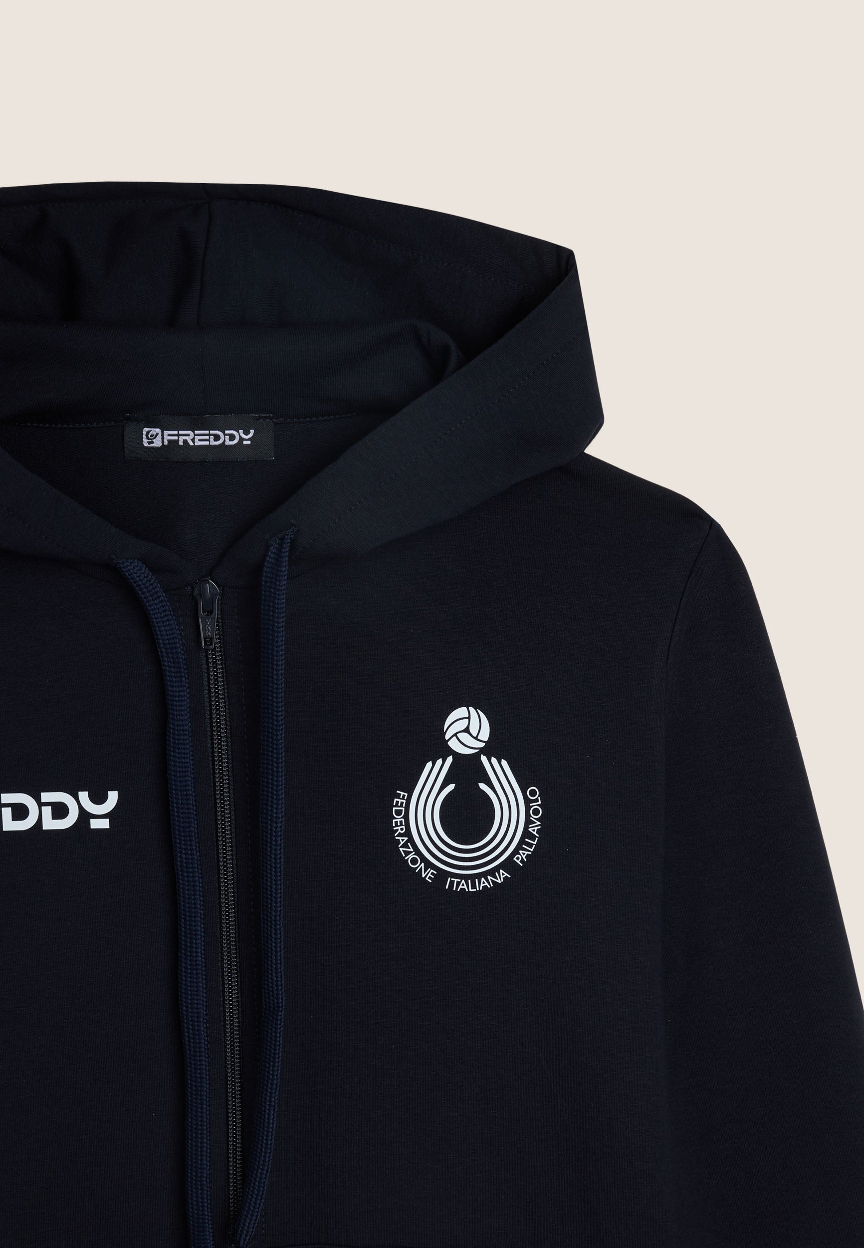 freddy-fipav-sweat-capuche-zipp-femme-en-coton-bielastique image 7