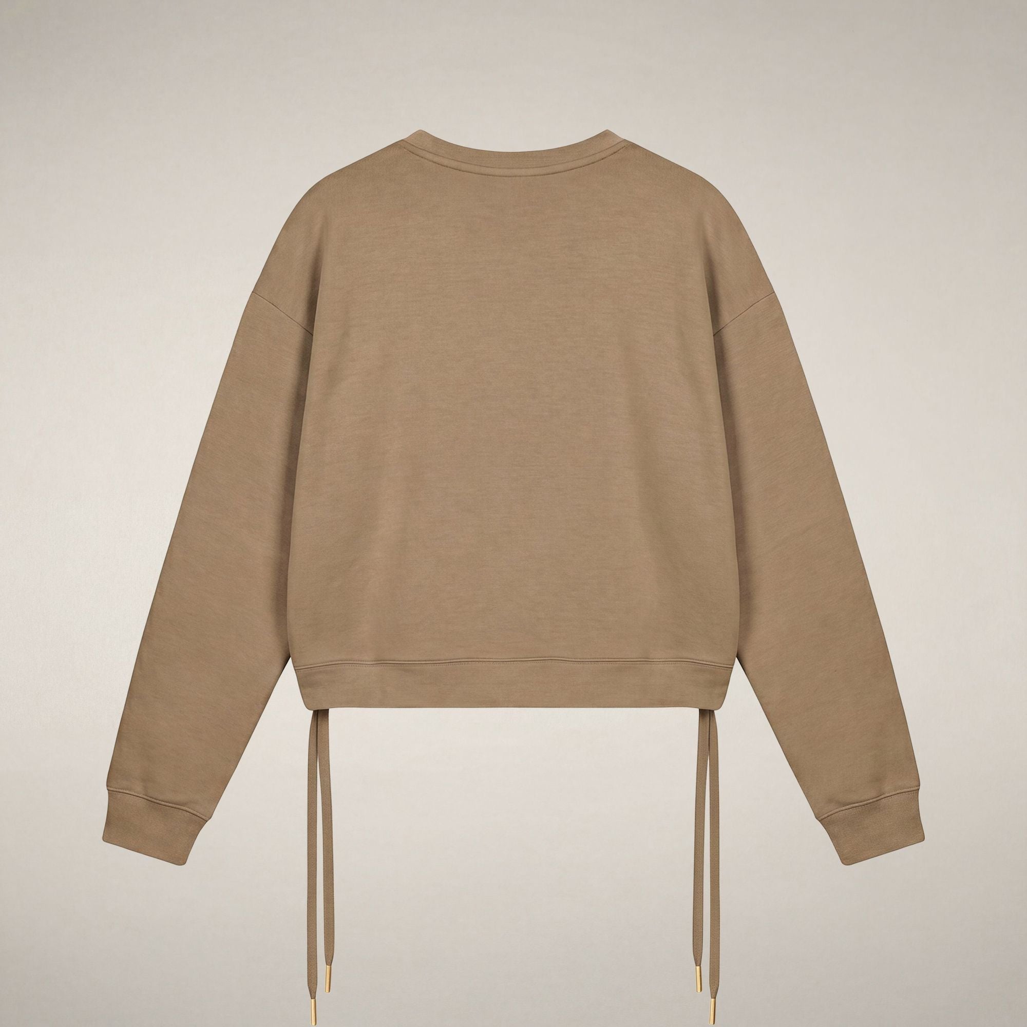 save-the-duck-akemi-sweat-col-rond-femme-beige-biscuit image 4