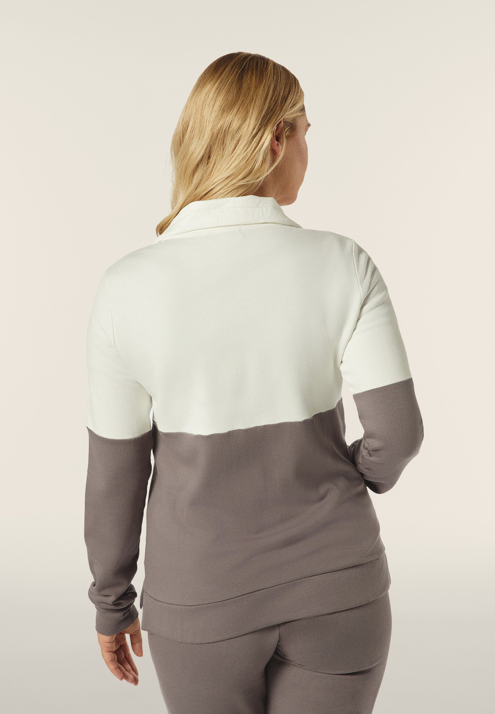 freddy-felpa-zip-femme-col-montant-bande-velours image 3