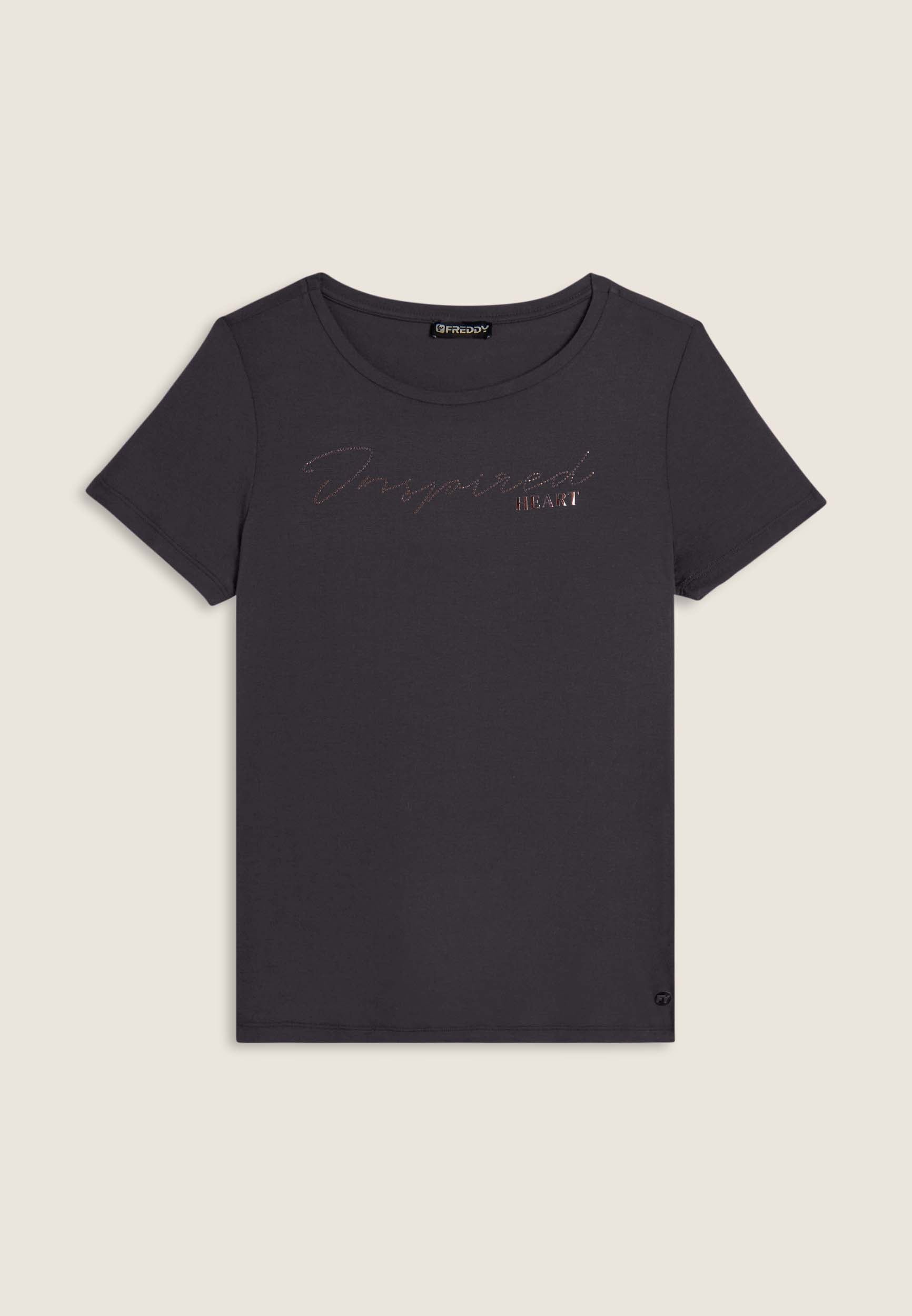 freddy-t-shirt-femme-inspired-heart-strass-jersey-viscose image 8