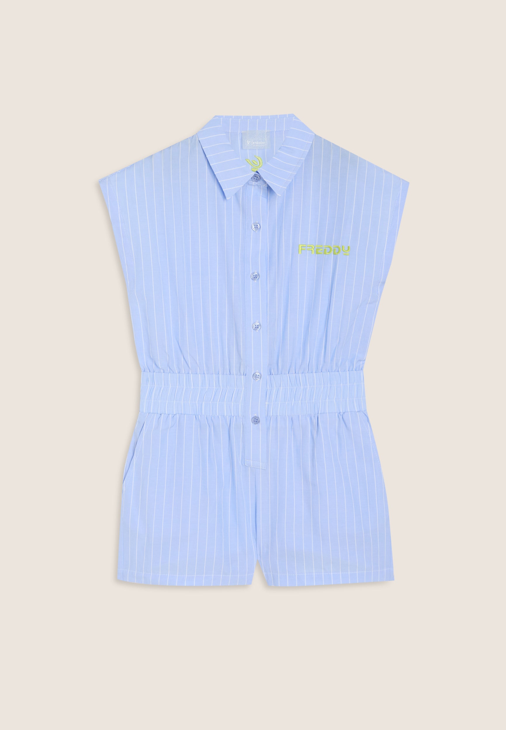 freddy-jumpsuit-combinaison-rayures-sans-manches image 1