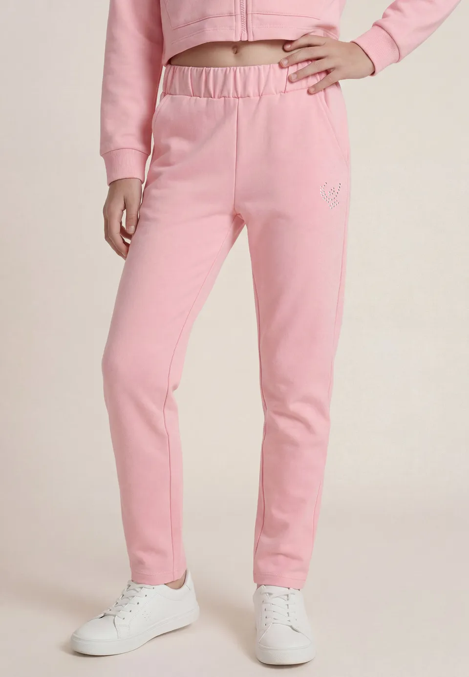 freddy-jogging-fille-french-terry-regular-logo-strass image 1