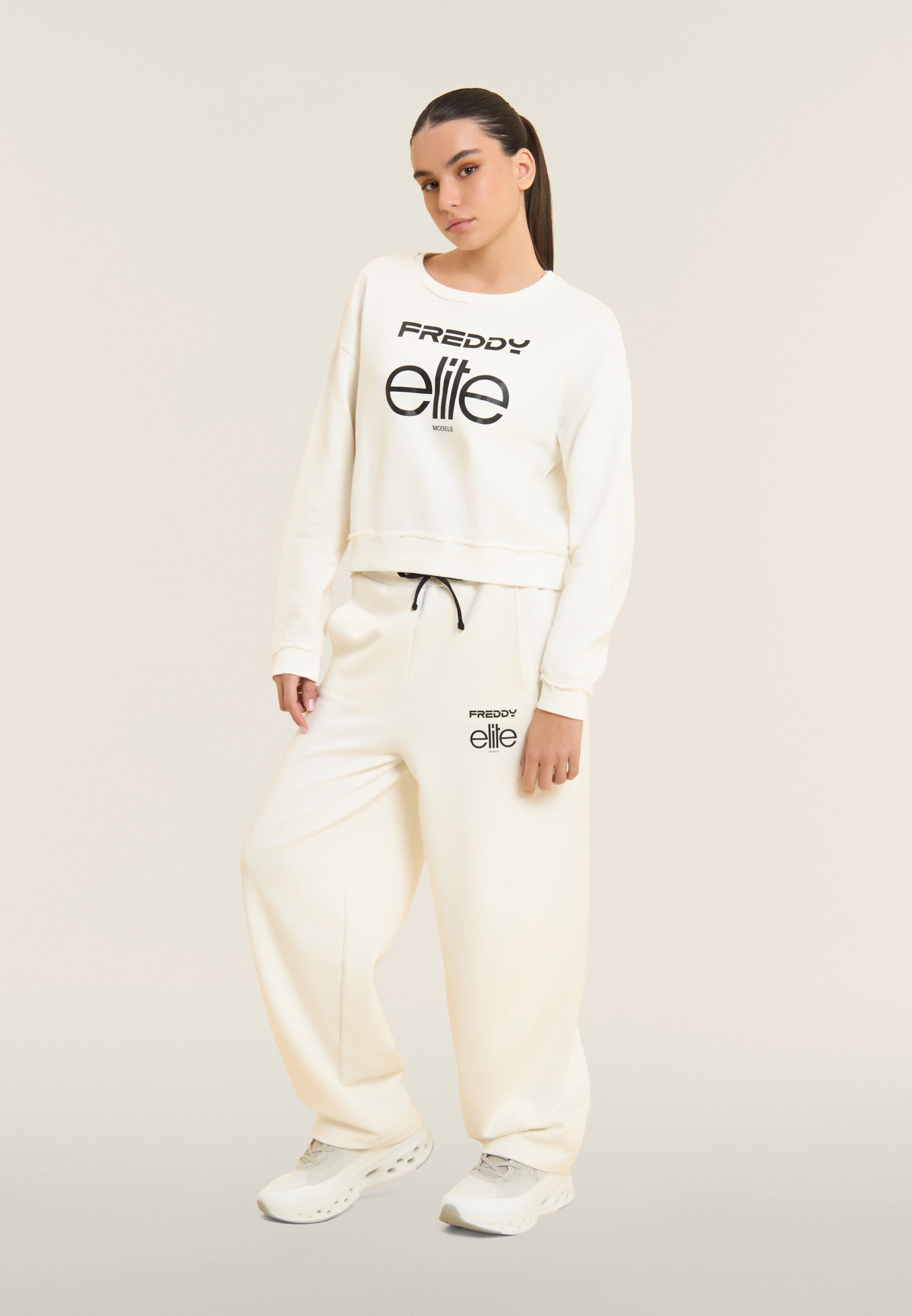 freddy-x-elite-sweat-cropped-femme-col-rond-100-coton image 2