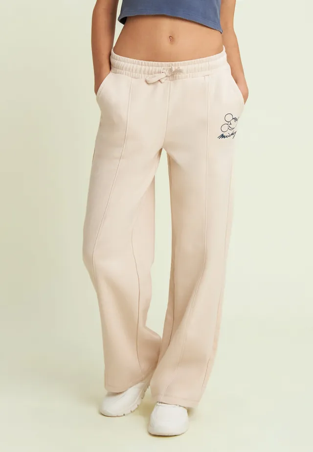 freddy-pantalon-femme-wide-leg-mickey-french-terry-acid-wash image 1