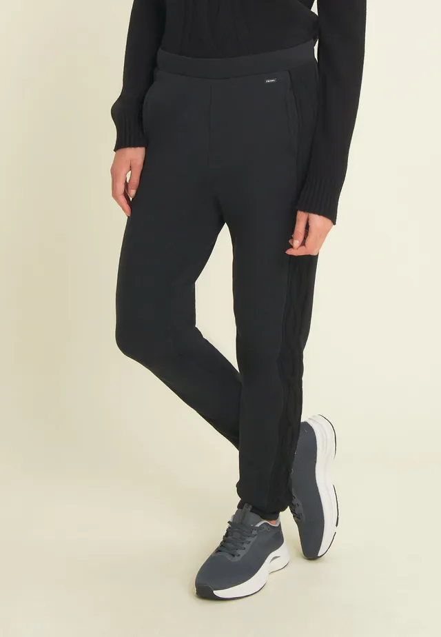 freddy-pantalon-jogging-femme-modal-polaire-bande-tress-e image 1
