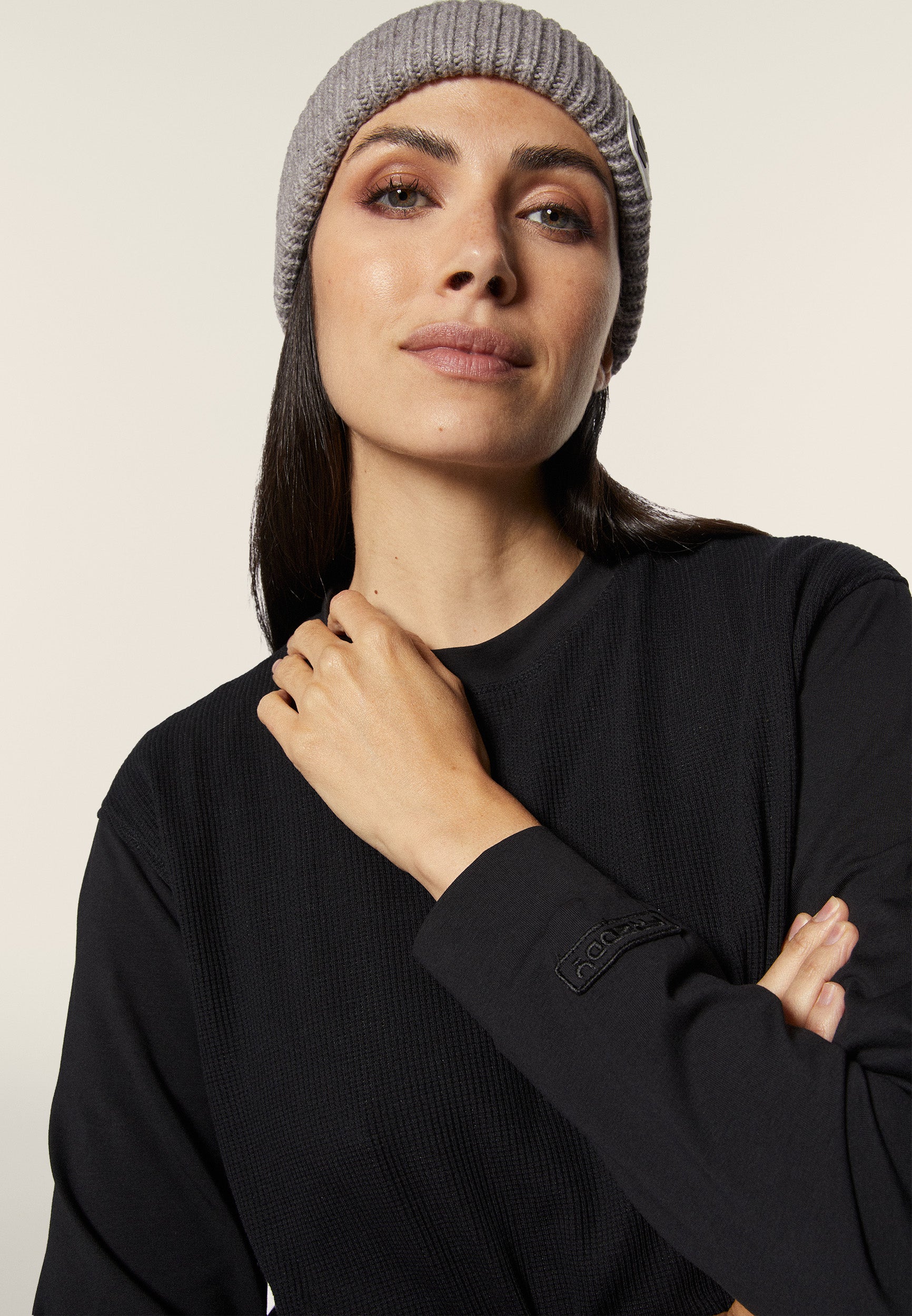 freddy-sweat-femme-col-rond-oversize-jersey-waffle image 4