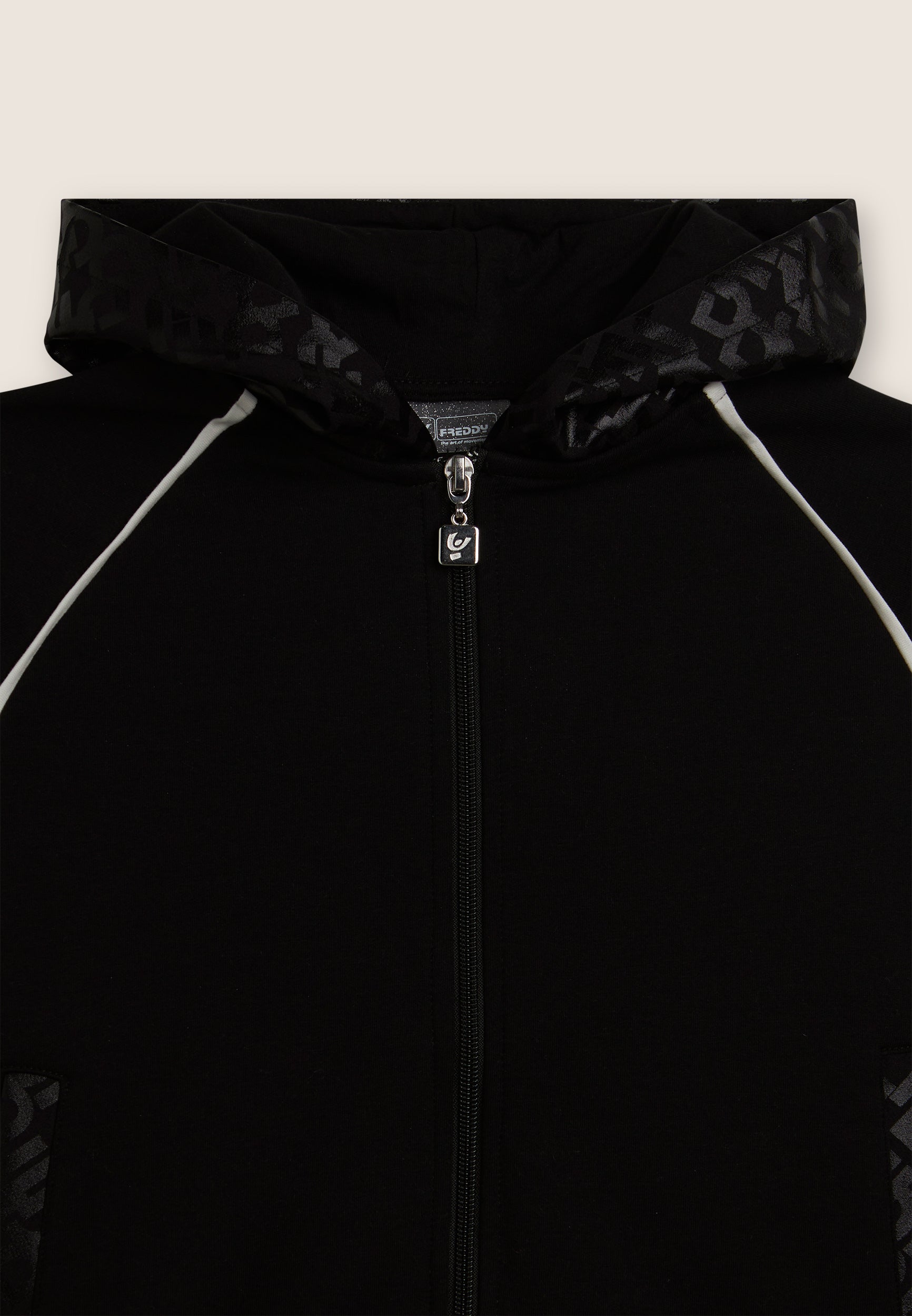 freddy-sweat-enfant-zip-capuche-logo-allover image 3