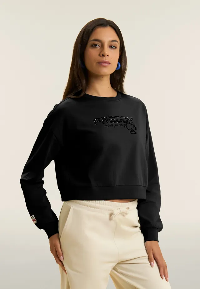 freddy-hello-kitty-sweat-cropped-col-rond-logo-clout image 1